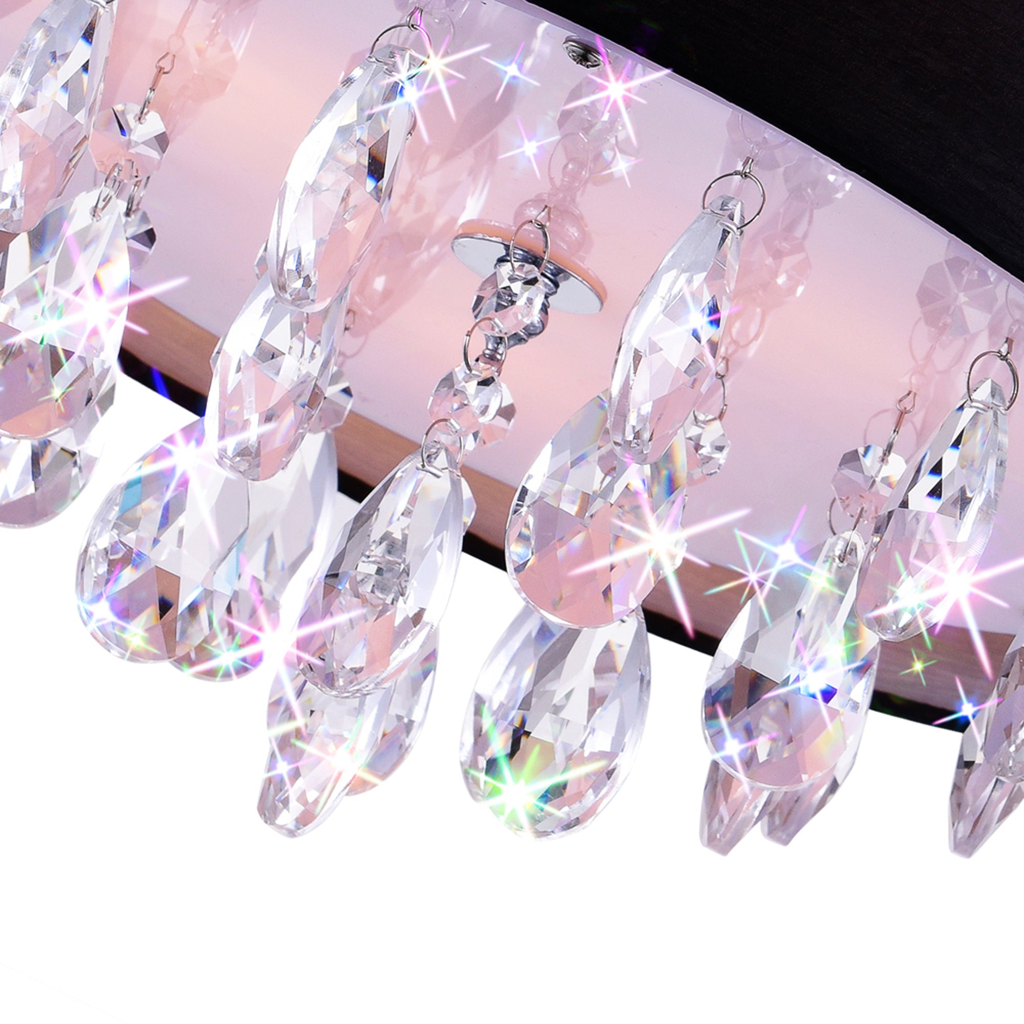 Dash 3 Light 14in Chrome Flush Mount with Black Shade