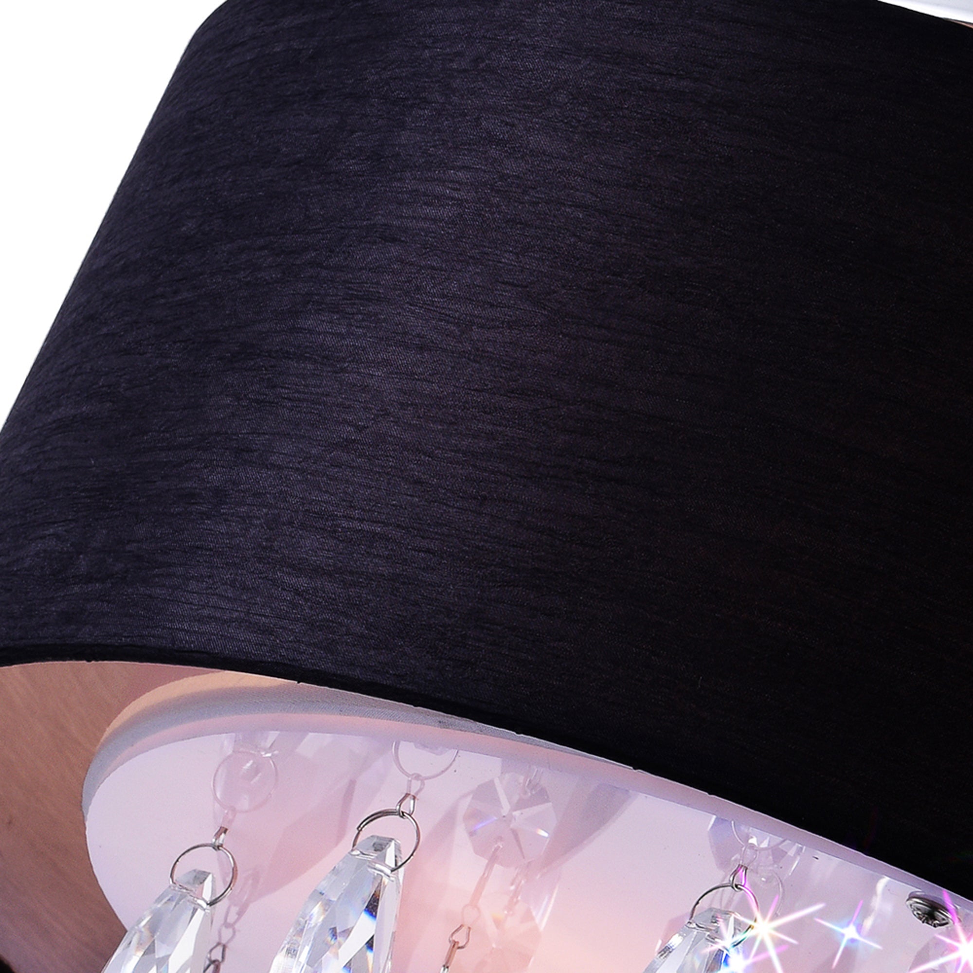 Dash 3 Light 14in Chrome Flush Mount with Black Shade