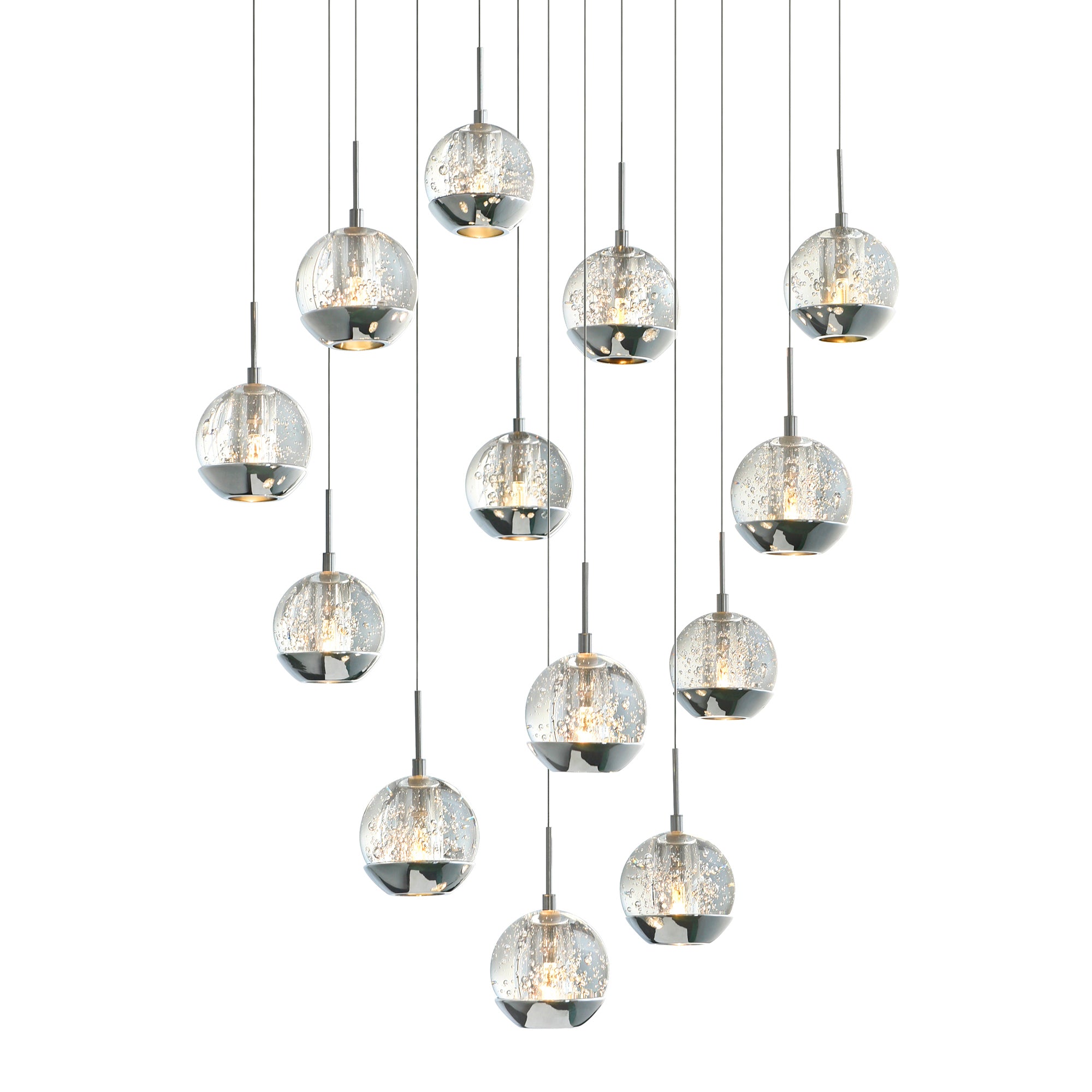 Perrier 13 Light 24in Chrome Multi Light Pendant