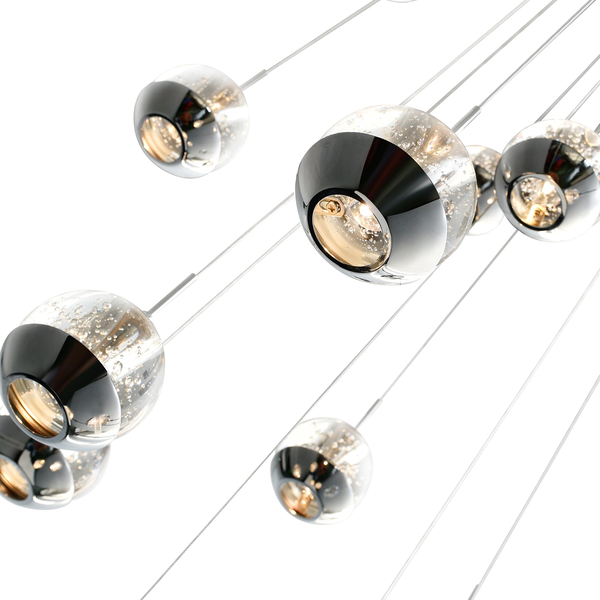 Perrier 13 Light 24in Chrome Multi Light Pendant