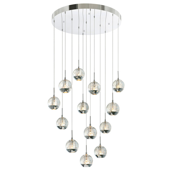 Perrier 13 Light 24in Chrome Multi Light Pendant