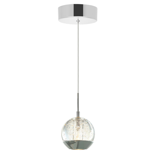 Perrier 1 Light 5in Chrome Down Mini Pendant