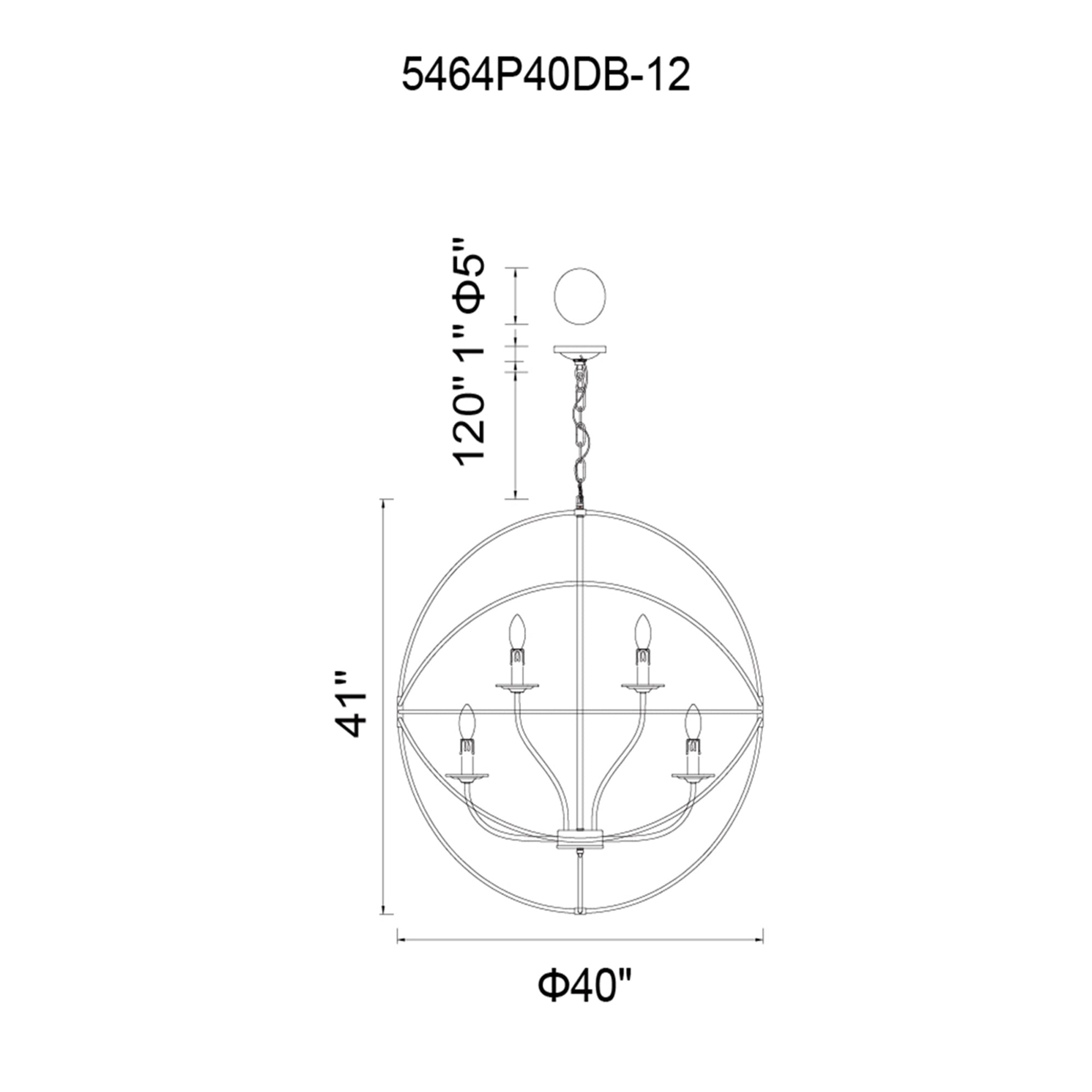 Arza 12 Light Brown Chandelier