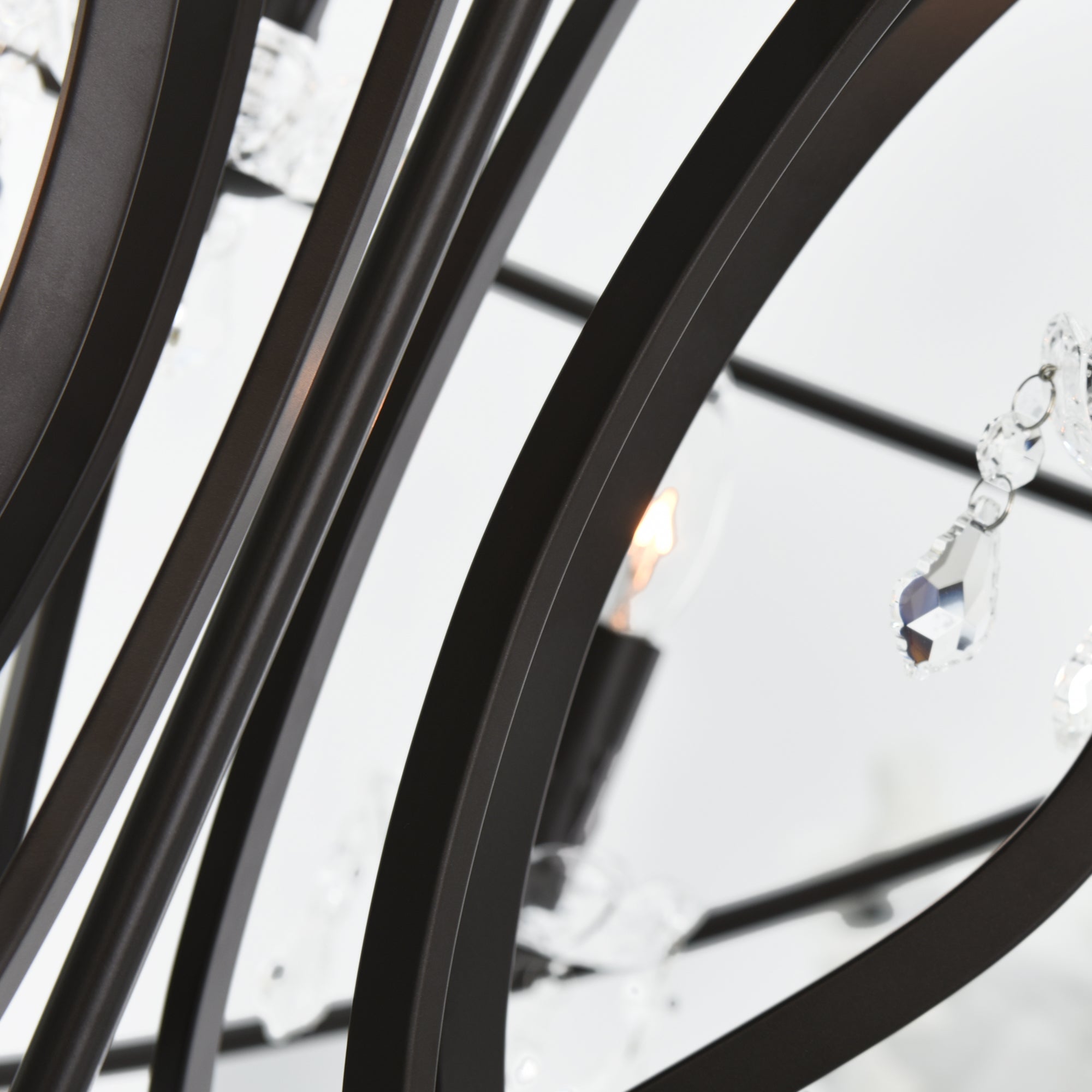 Campechia 9 Light Up Chandelier With Brown Finish