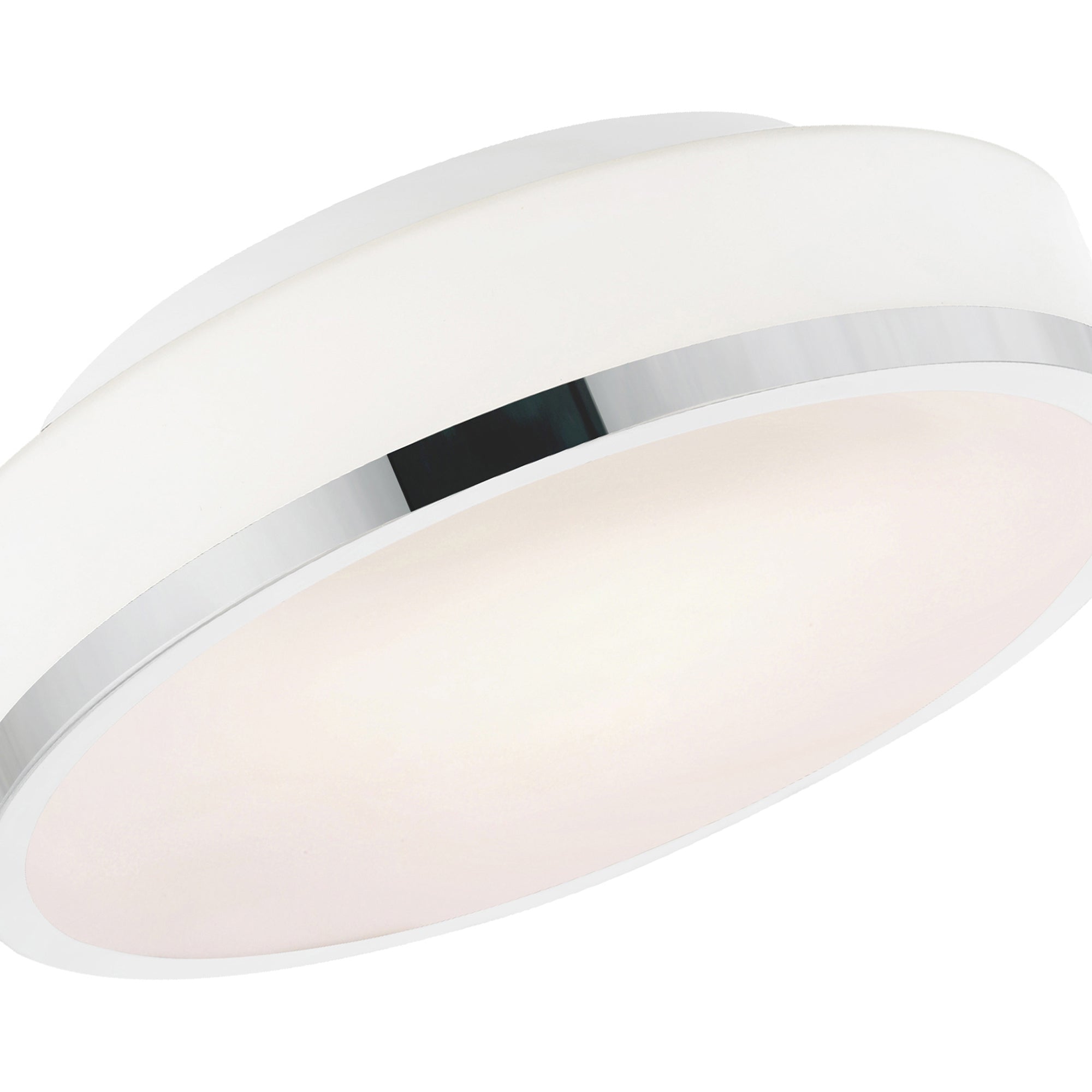 Frosted 2 Light 10in Satin Nickel Drum Shade Flush Mount