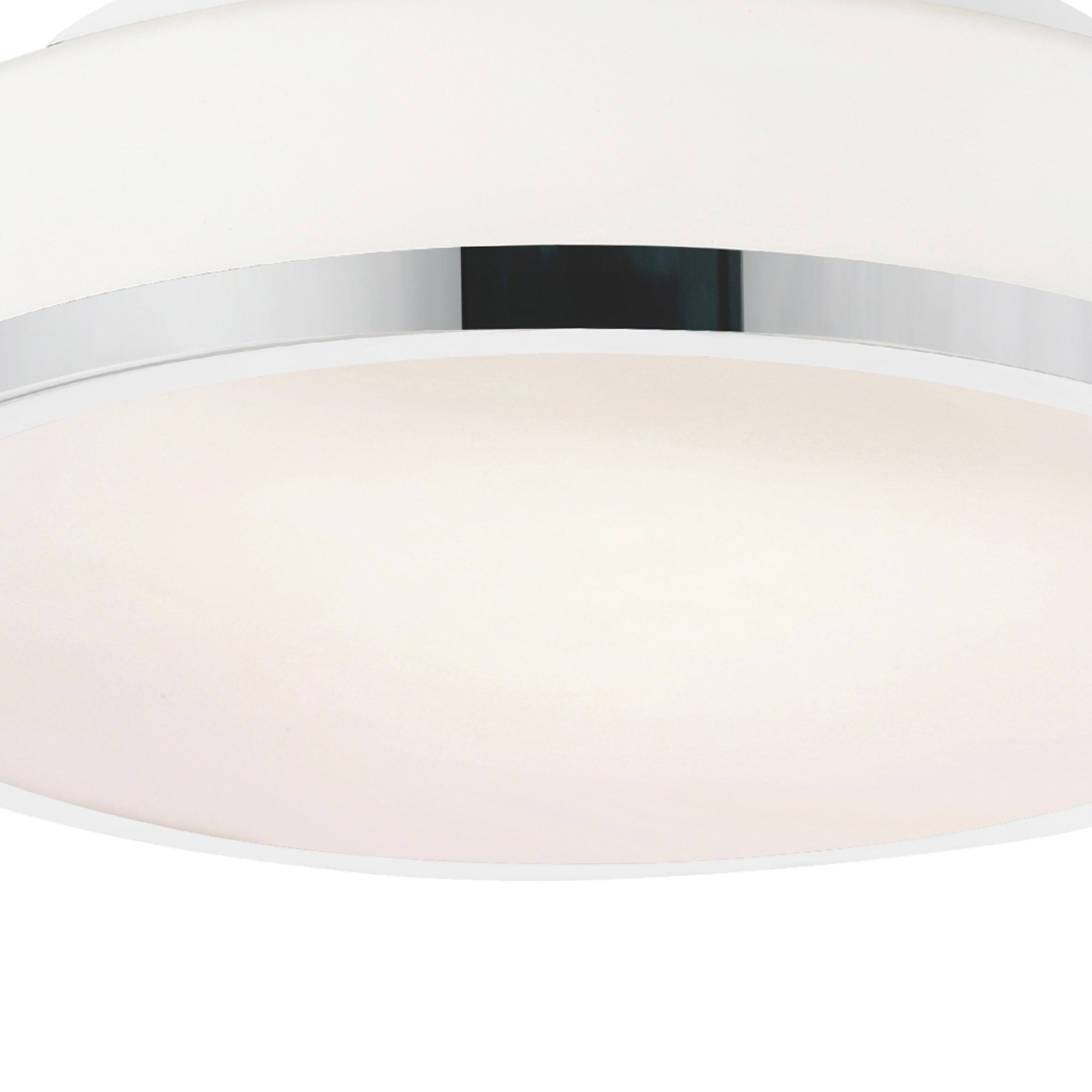 Frosted 2 Light 10in Satin Nickel Drum Shade Flush Mount