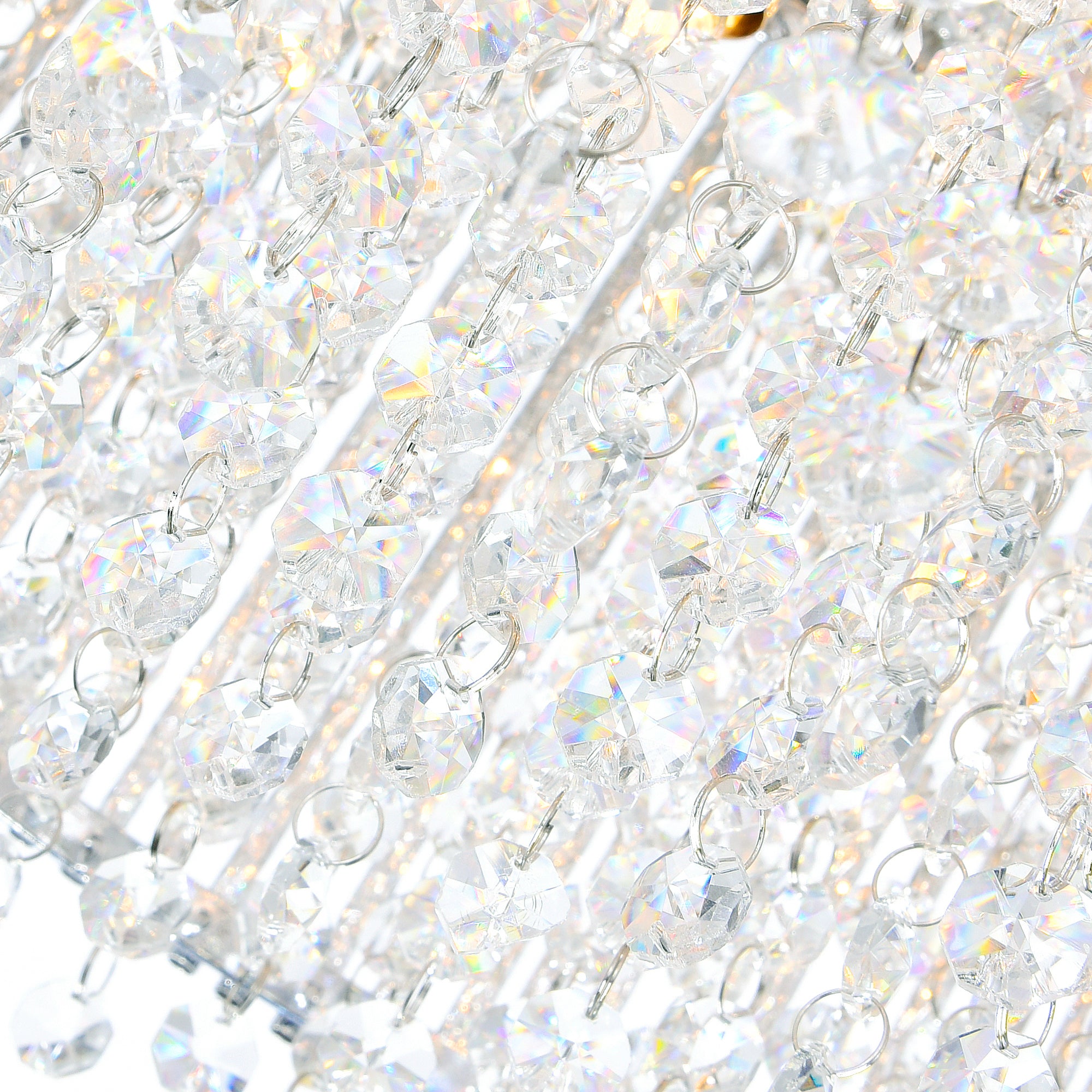 Claire 10 Light Drum Shade Chandelier With Chrome Finish