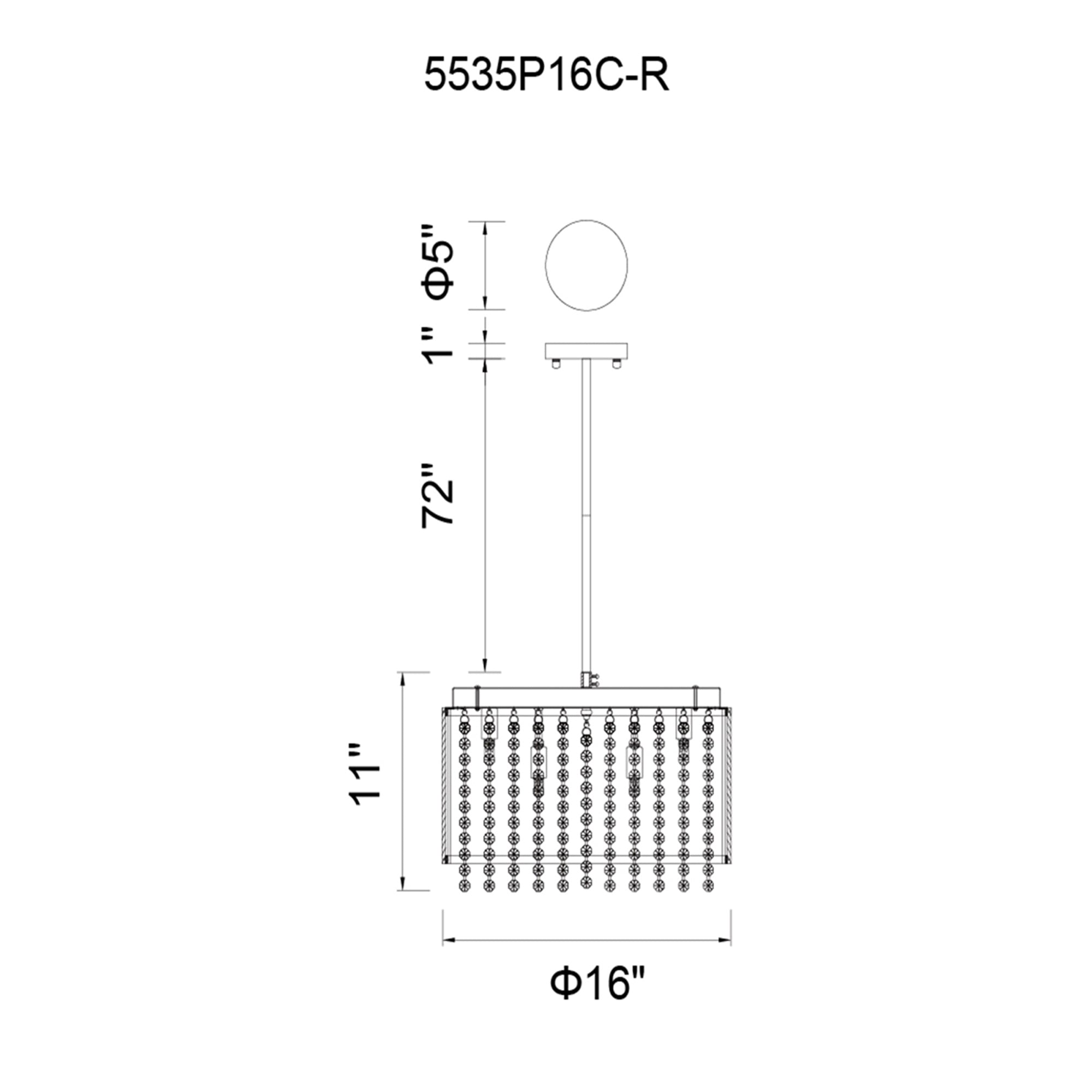 Claire 10 Light Drum Shade Chandelier With Chrome Finish