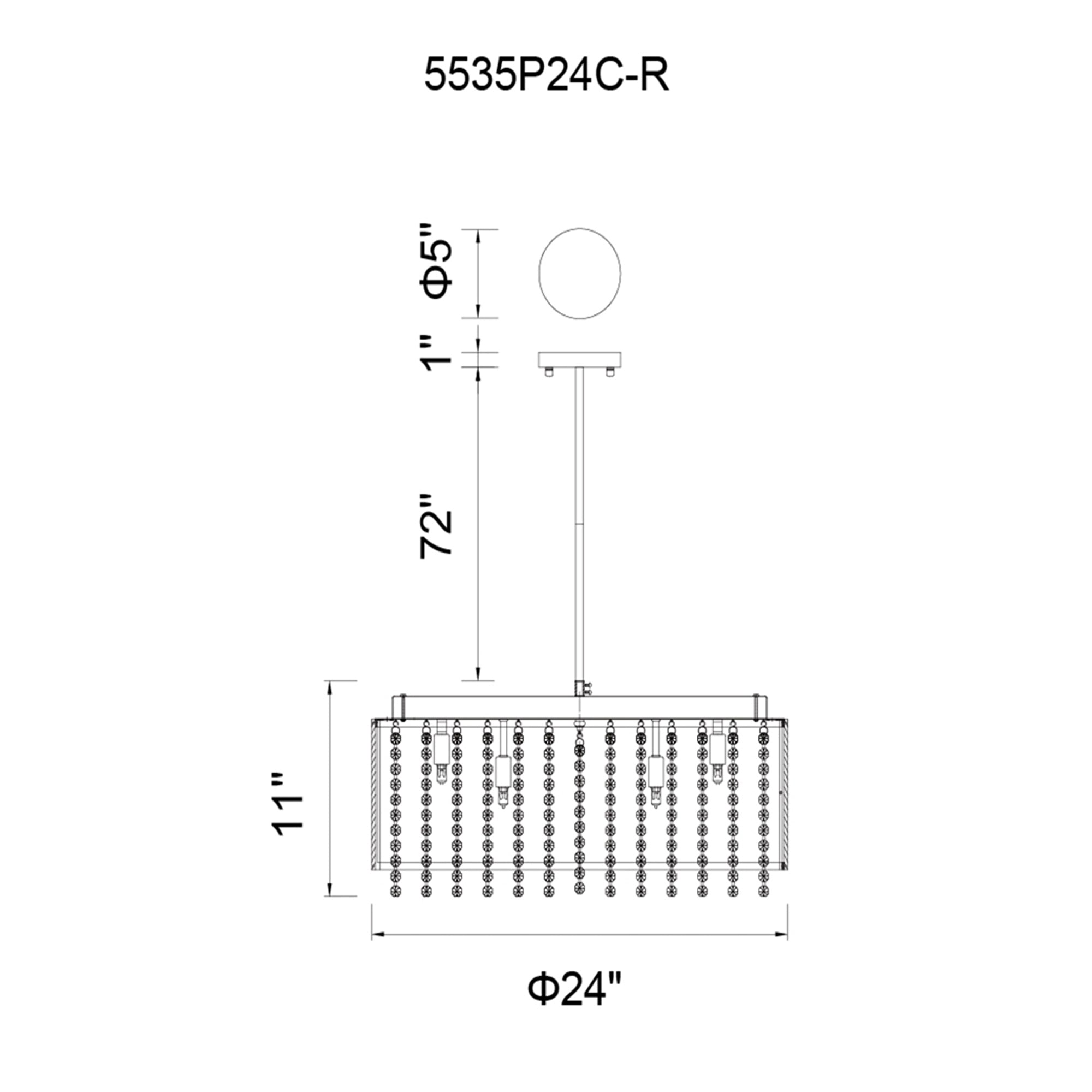 Claire 14 Light Drum Shade Chandelier With Chrome Finish