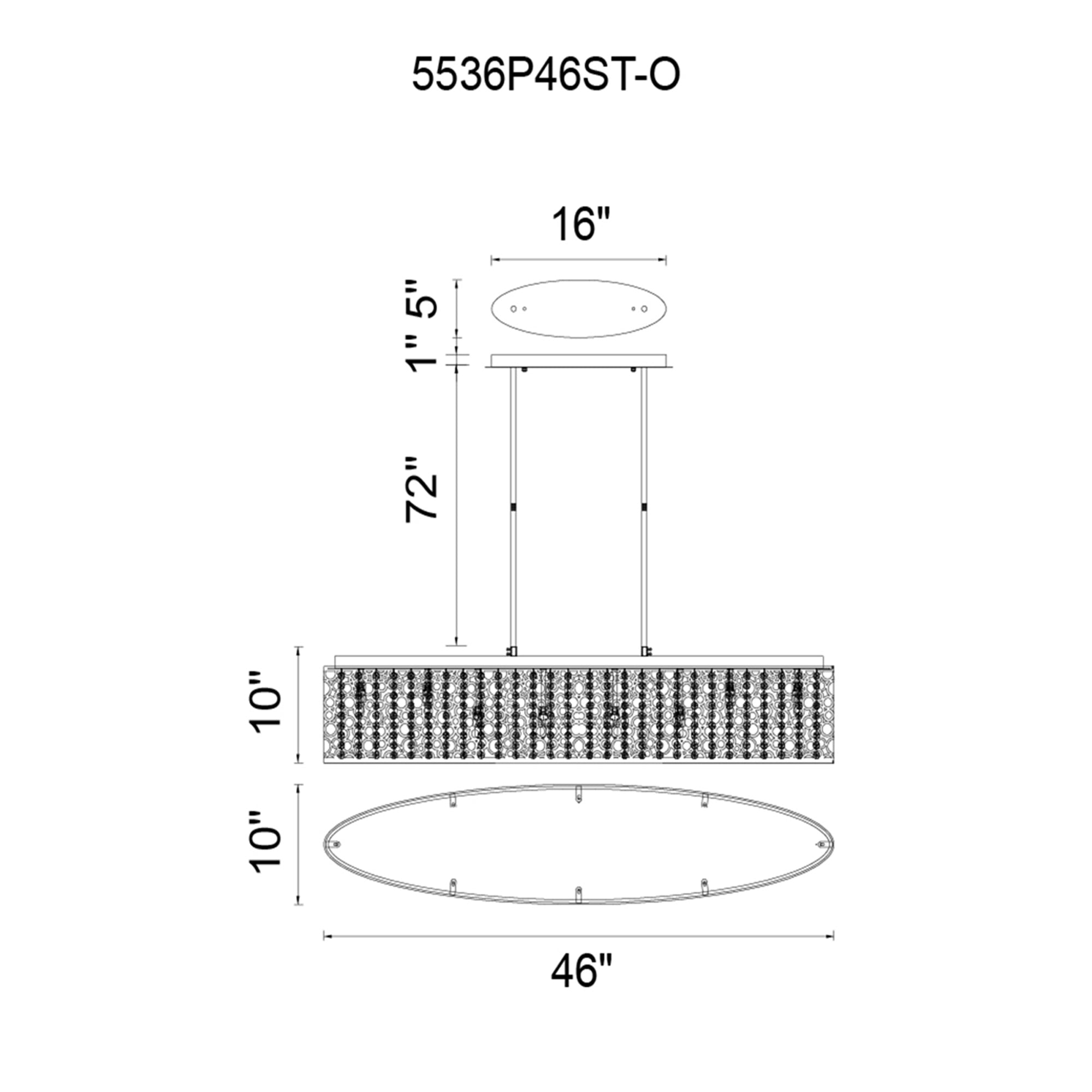 Bubbles 16 Light Drum Shade Chandelier With Chrome Finish
