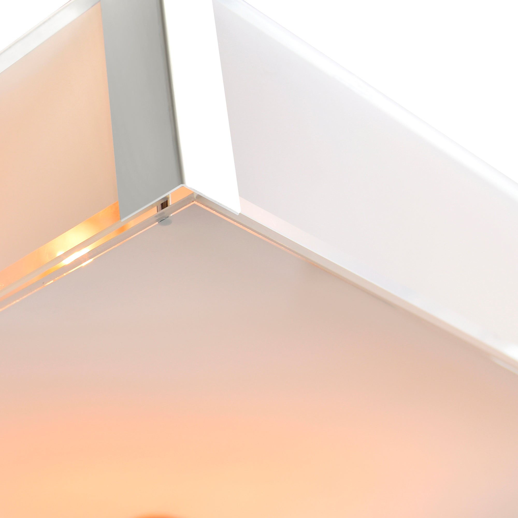 Lucie 5 Light 21in Chrome Square Down Chandelier