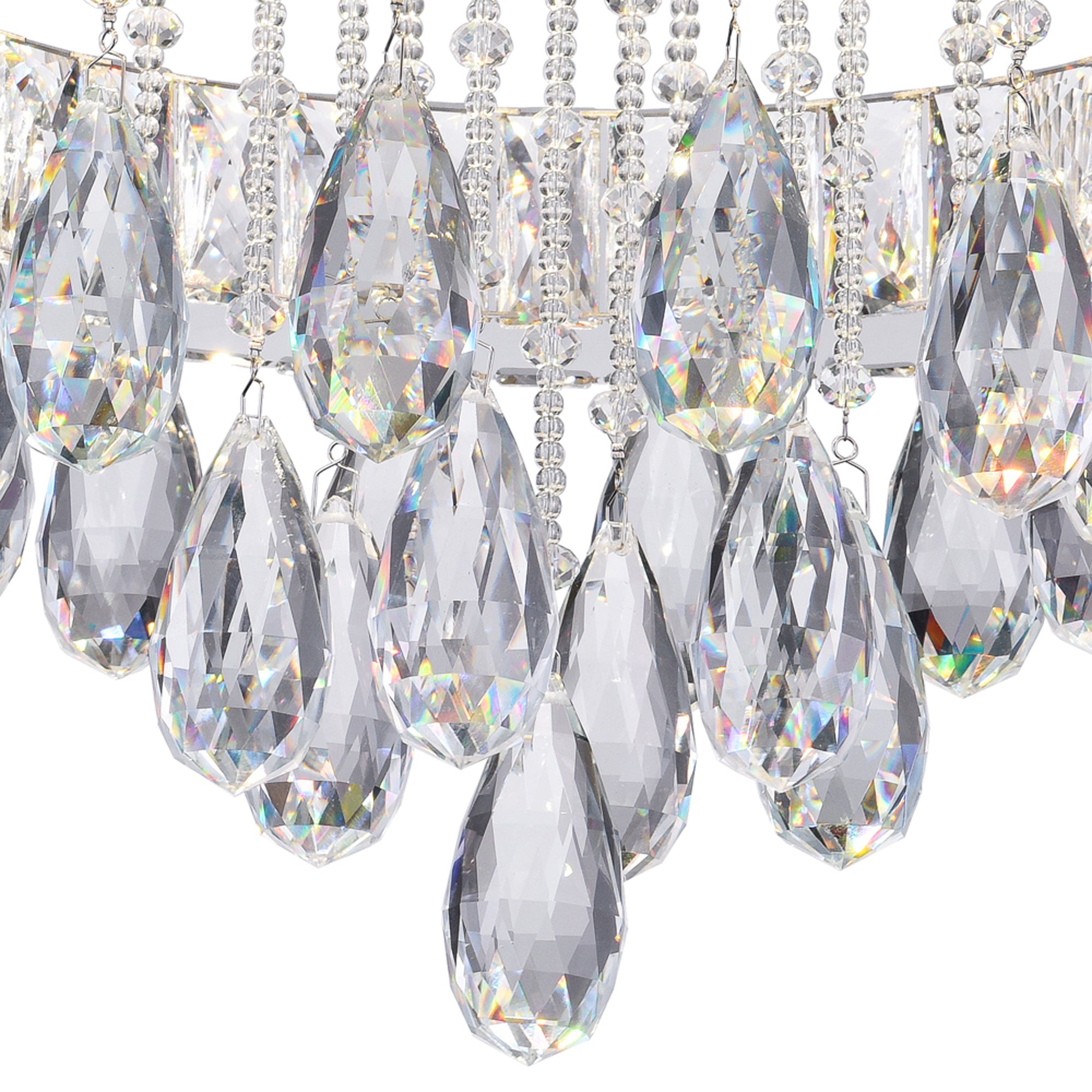 Veil Integrated LED Chrome Flush Mount