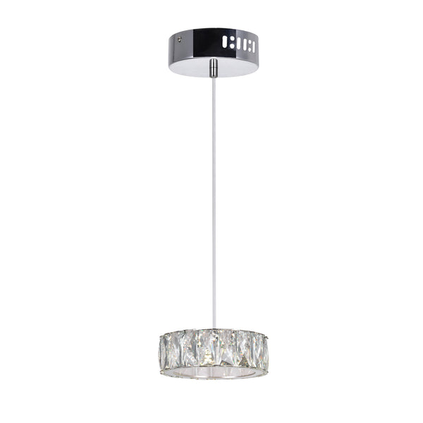 Milan Integrated LED Chrome Mini Pendant