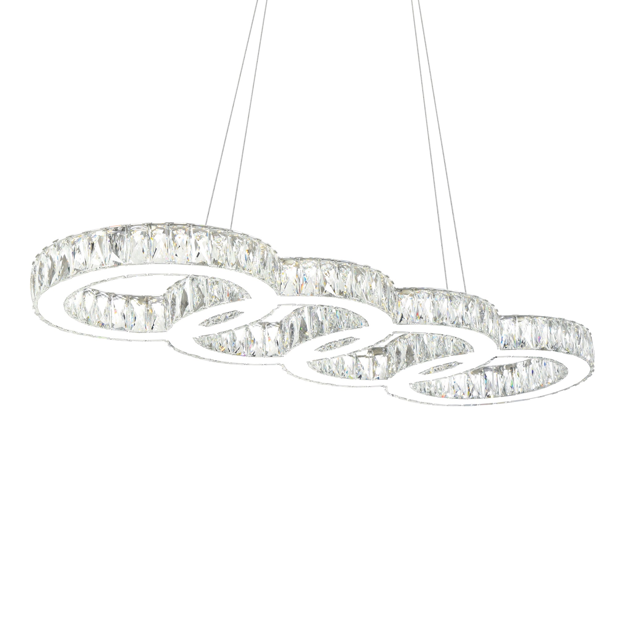 Milan LED Chandelier With Chrome Finish