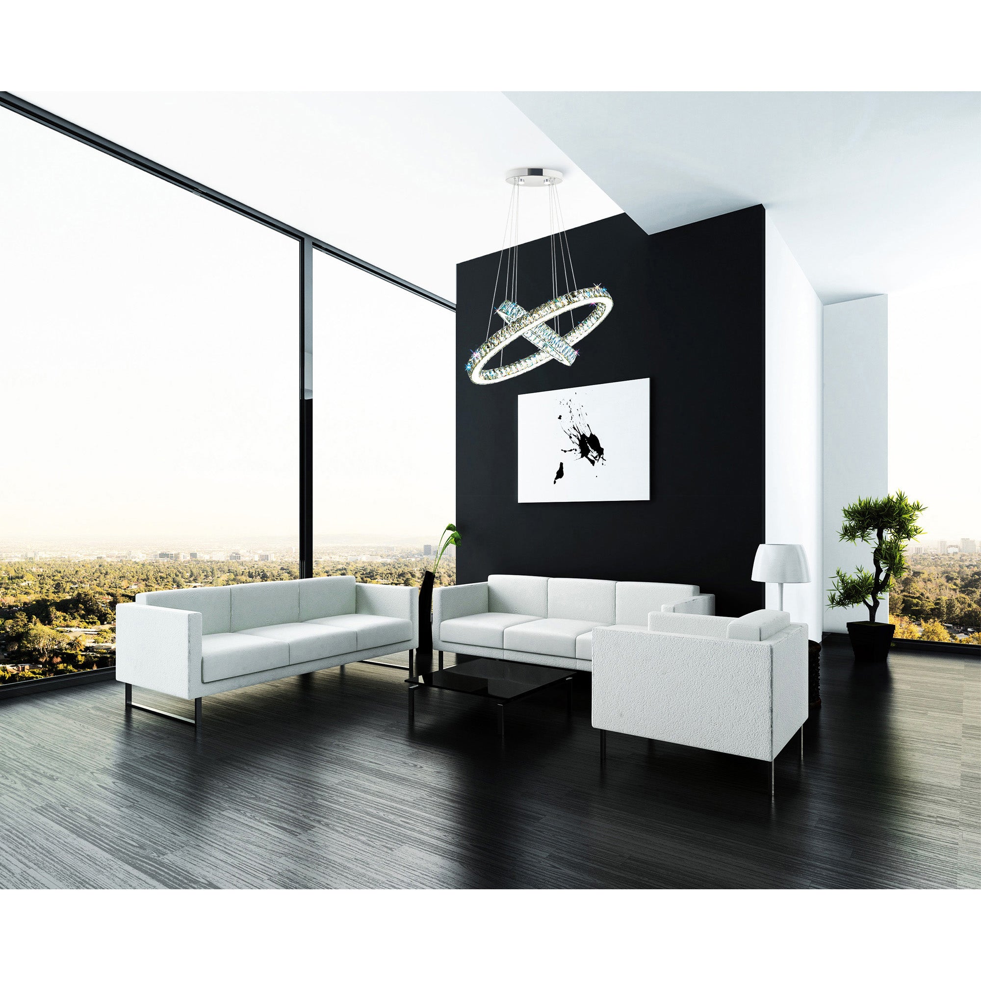 Florence LED Chandelier With Chrome Finish