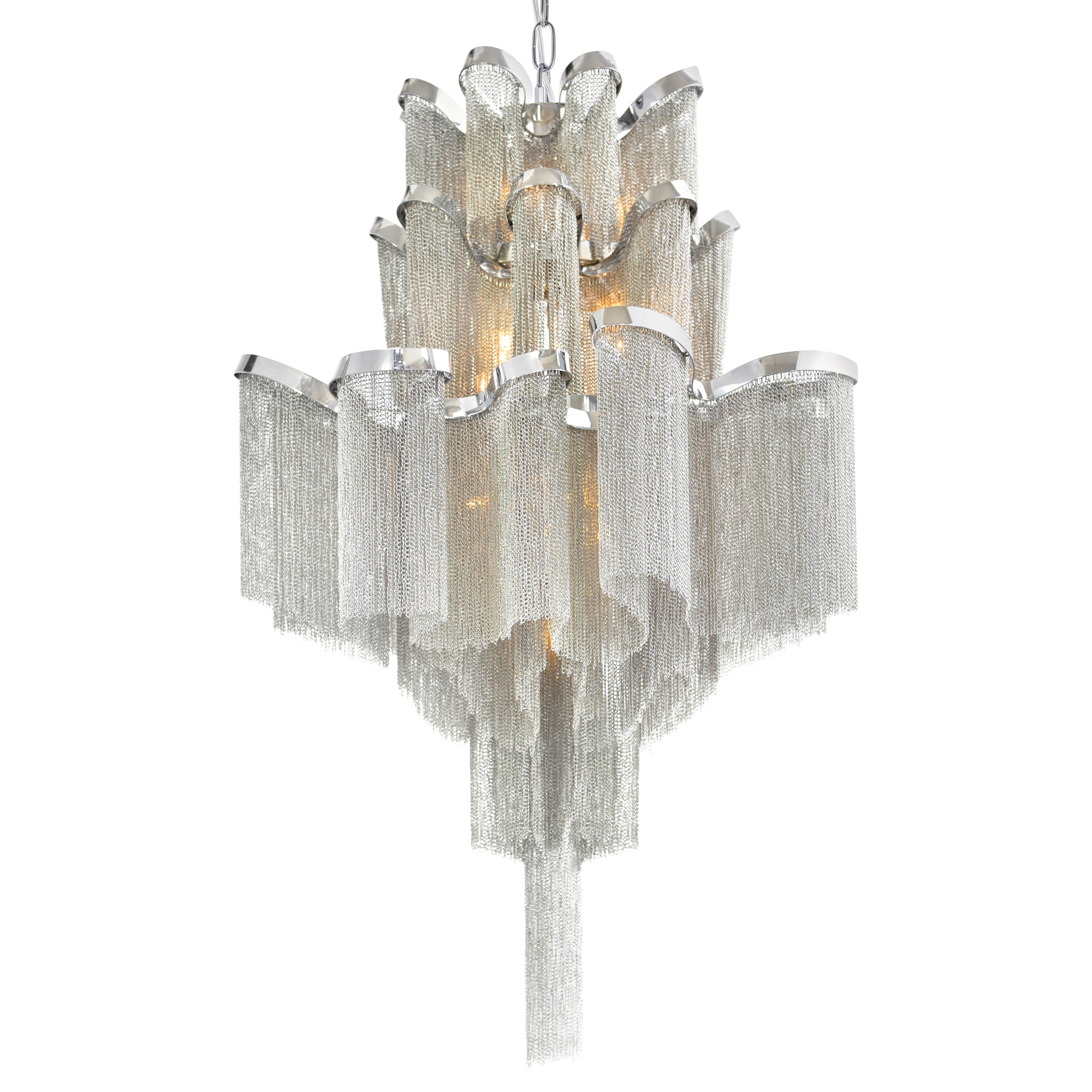 Daisy 16 Light 24in Chrome Down Chandelier