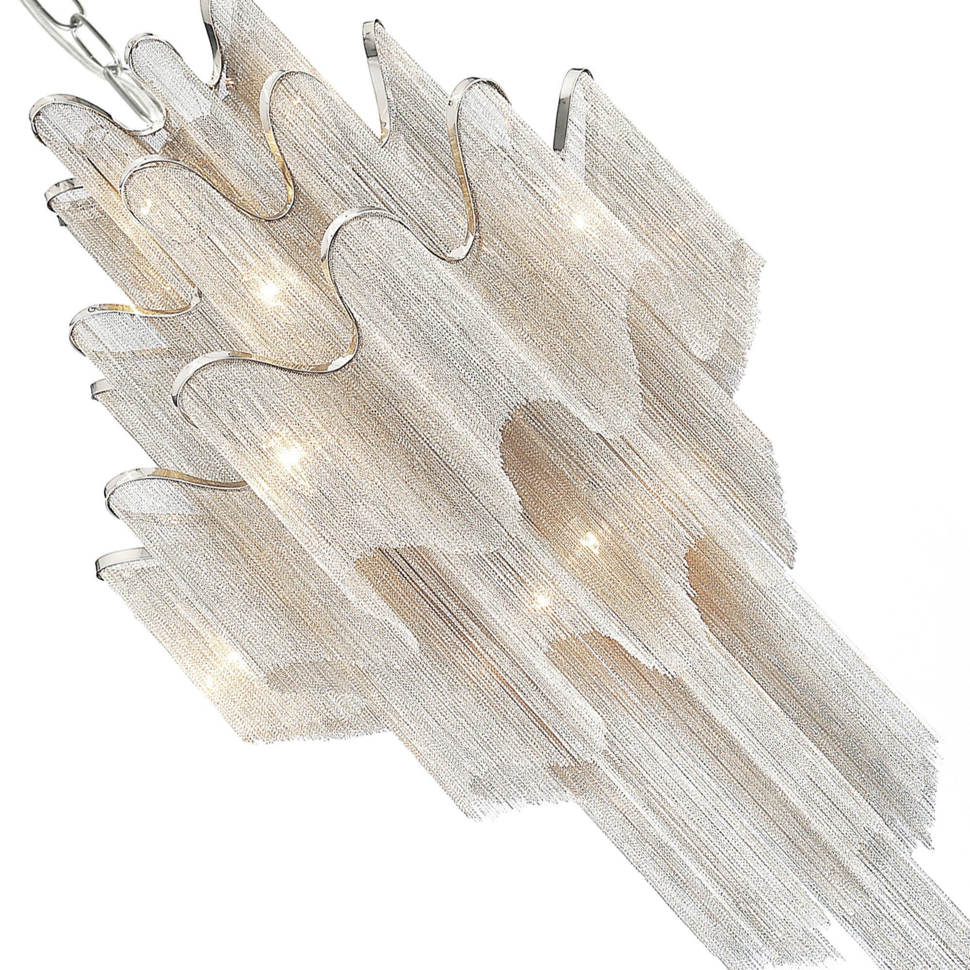 Daisy 17 Light 32in Chrome Down Chandelier