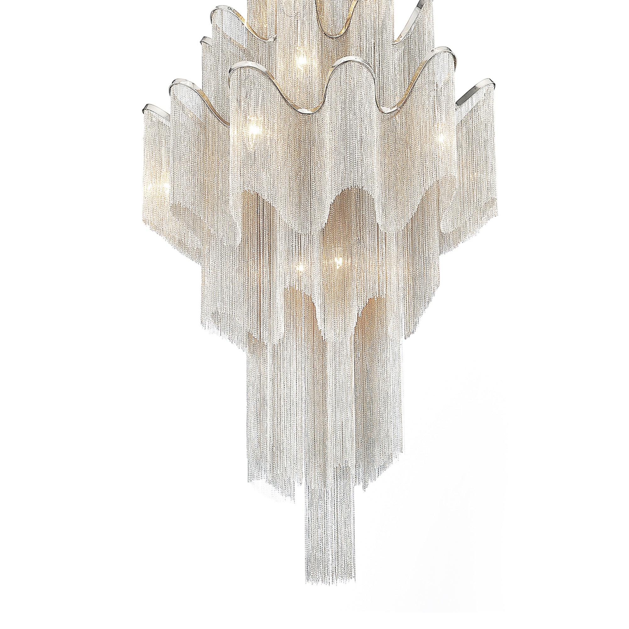 Daisy 17 Light 32in Chrome Down Chandelier