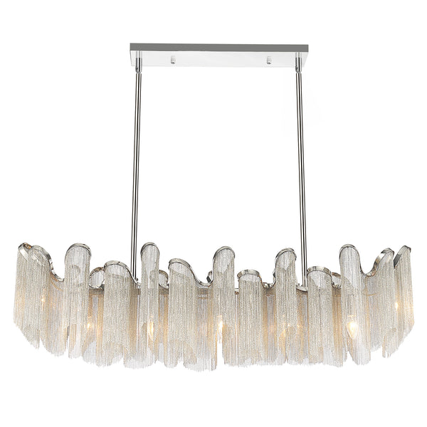 Daisy 7 Light 47in Chrome Down Chandelier