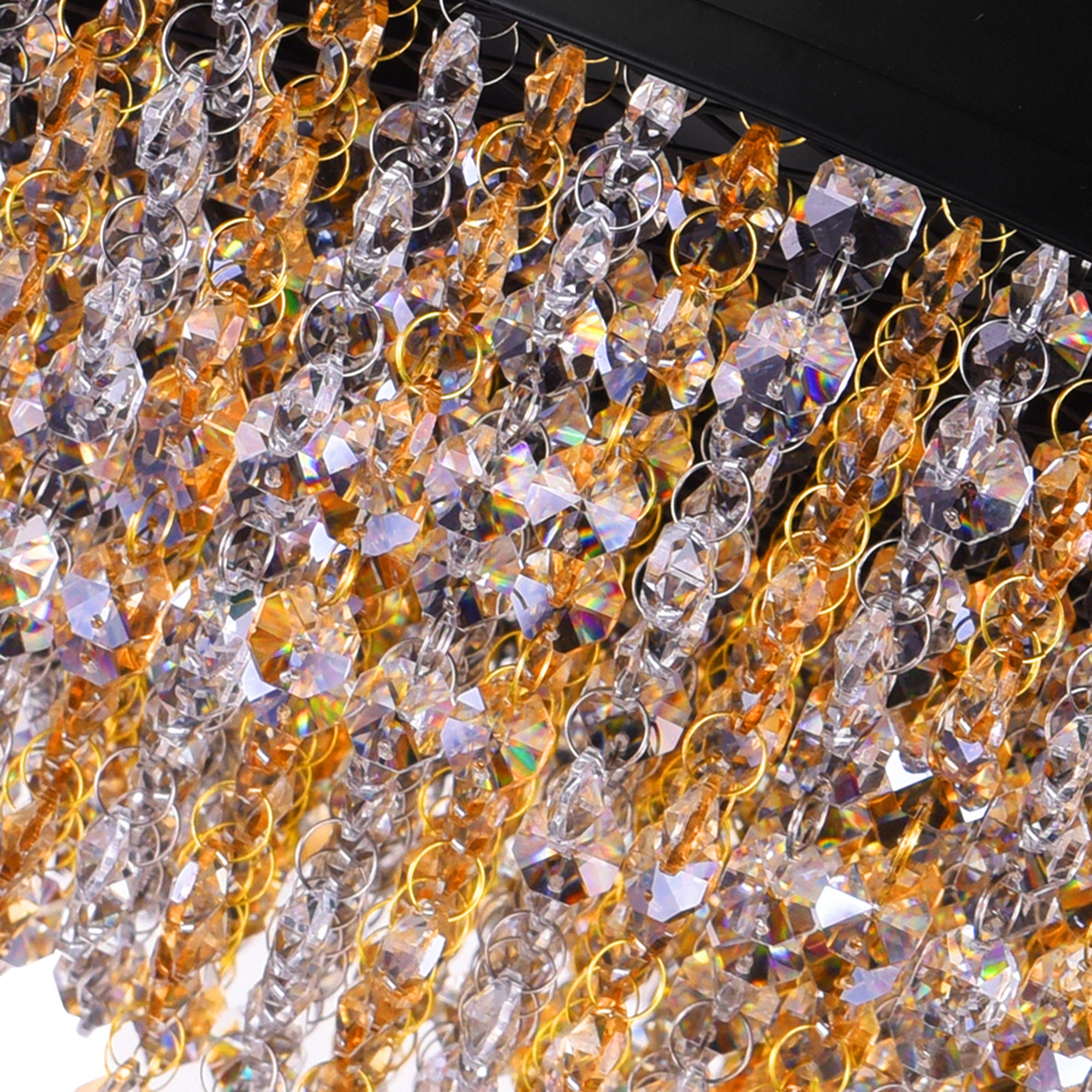 Medina 10 Light Drum Shade Chandelier With Black Finish