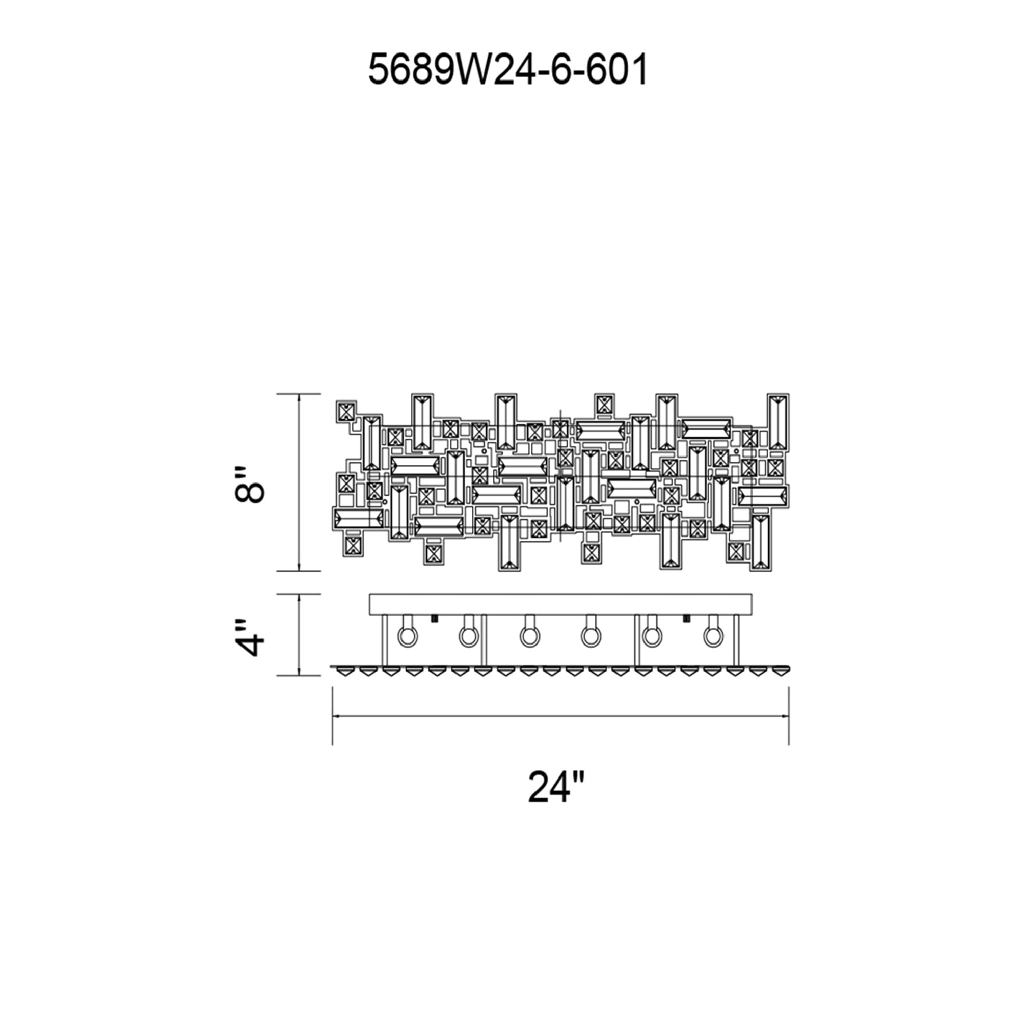 Arley 6 Light Chrome Vanity Light