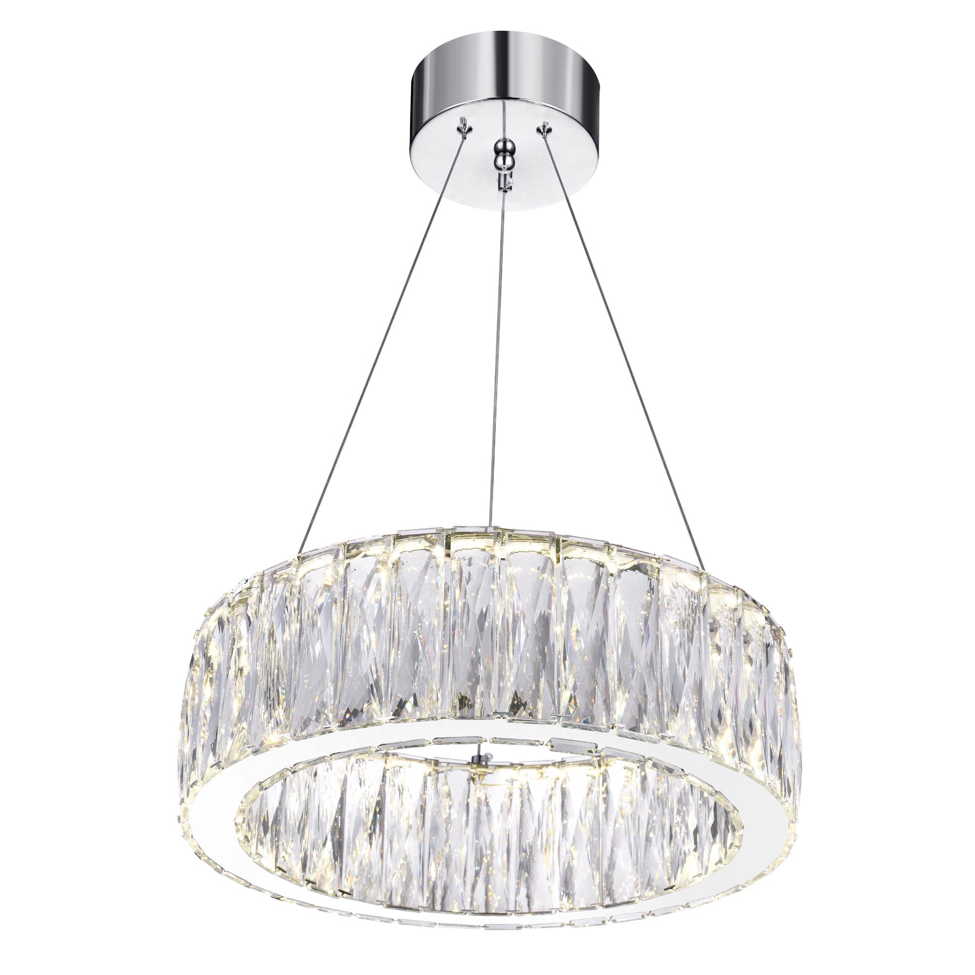 Juno LED Chandelier With Chrome Finish