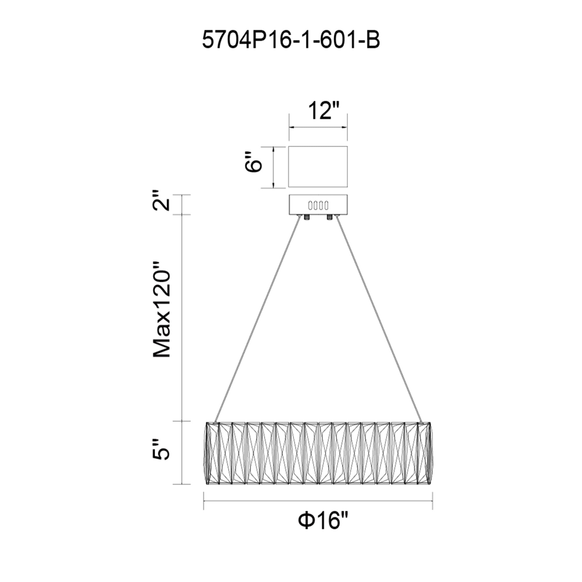 Juno LED Chandelier With Chrome Finish