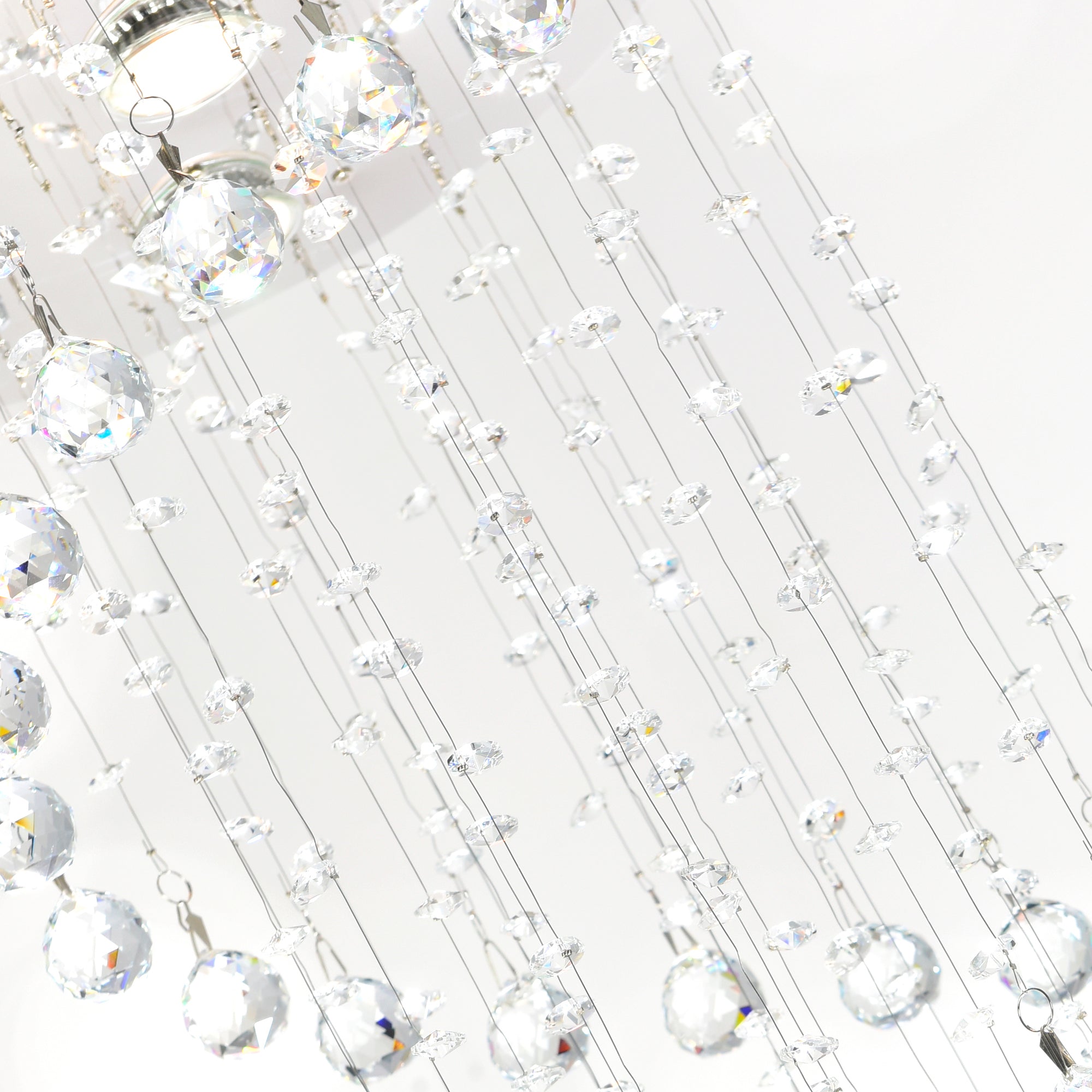 Spiral 5 Light Flush Mount With Chrome Finish