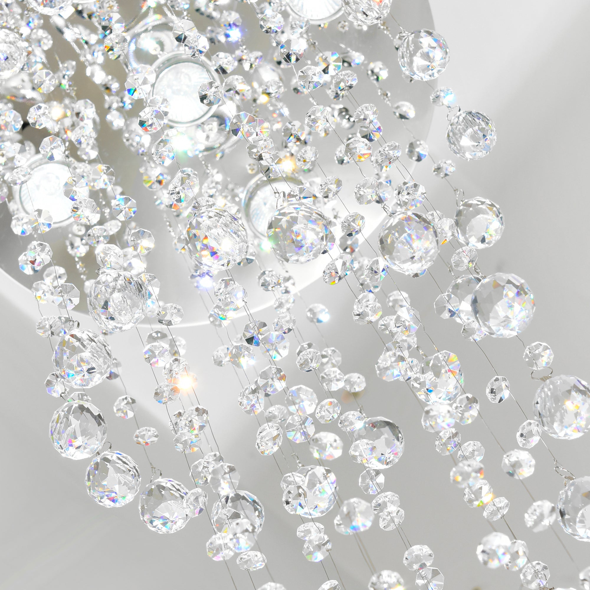 Spiral 5 Light Flush Mount With Chrome Finish