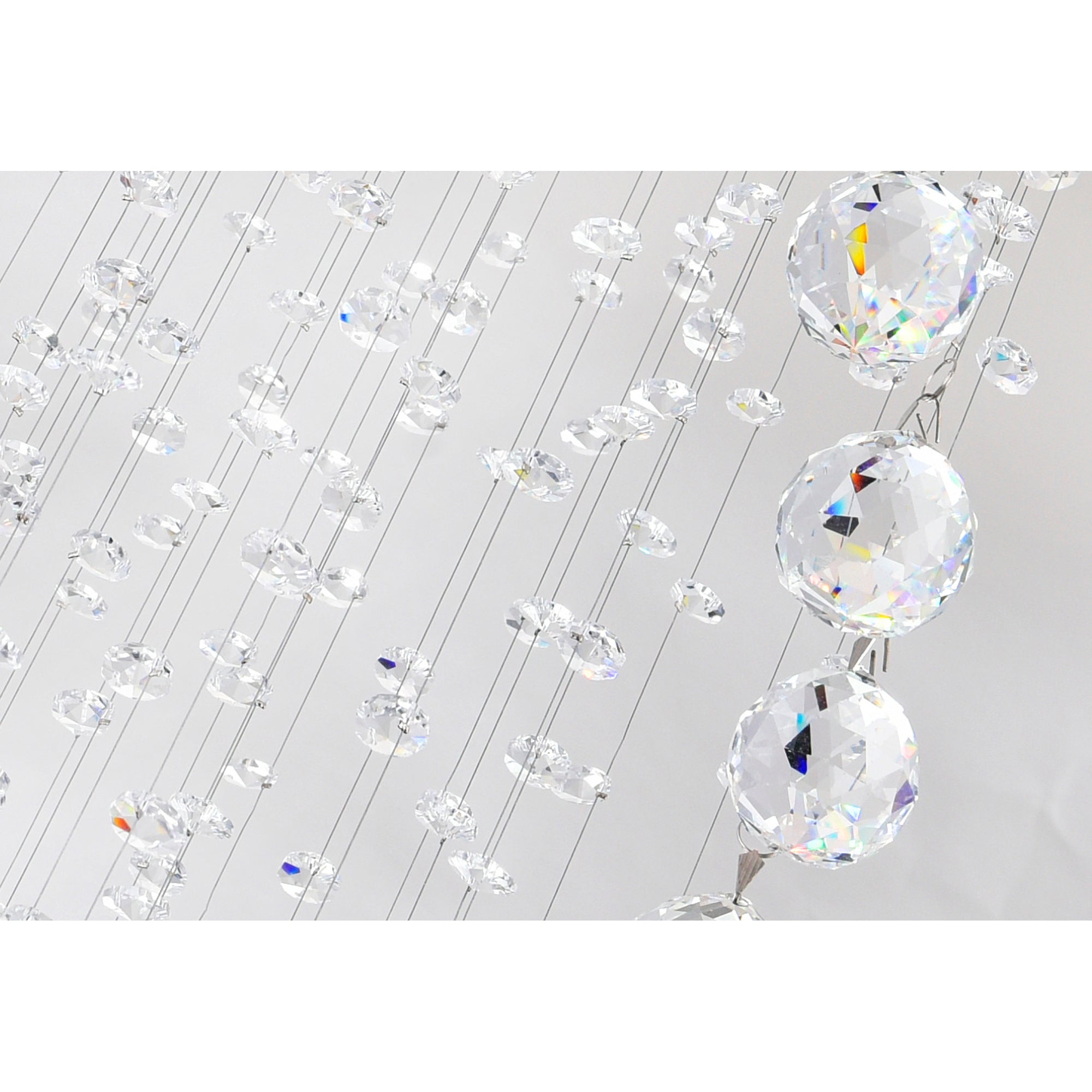 Spiral 8 Light Flush Mount With Chrome Finish