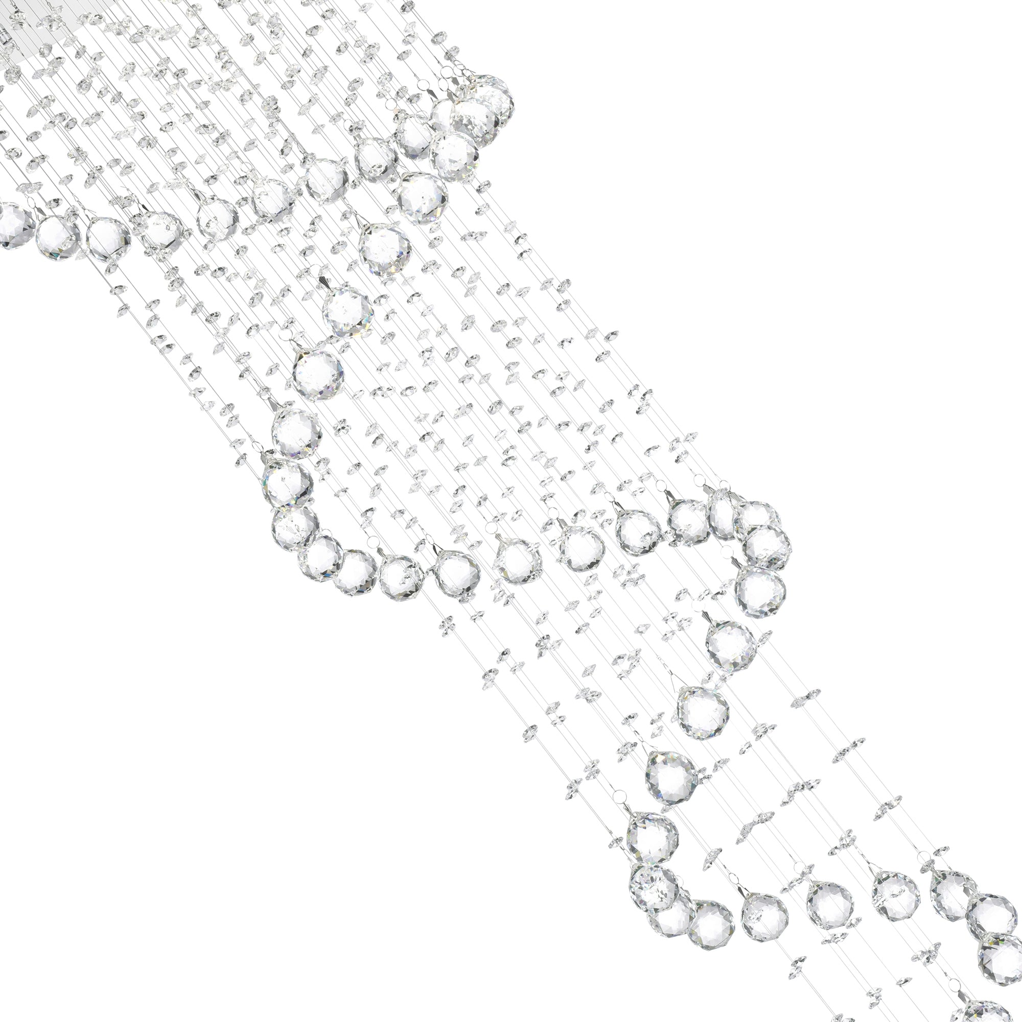 Spiral 6 Light Flush Mount With Chrome Finish