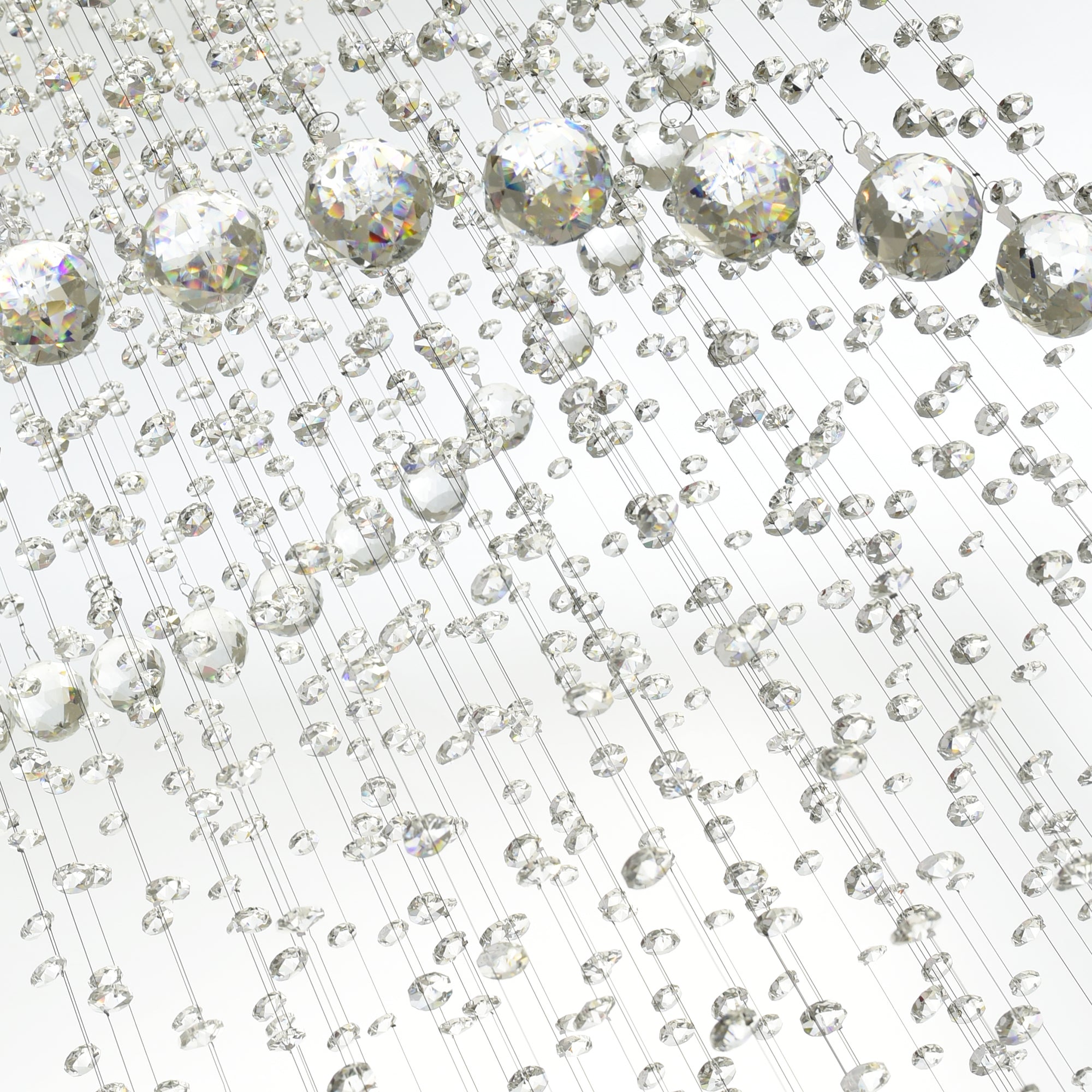 Spiral 12 Light Flush Mount With Chrome Finish