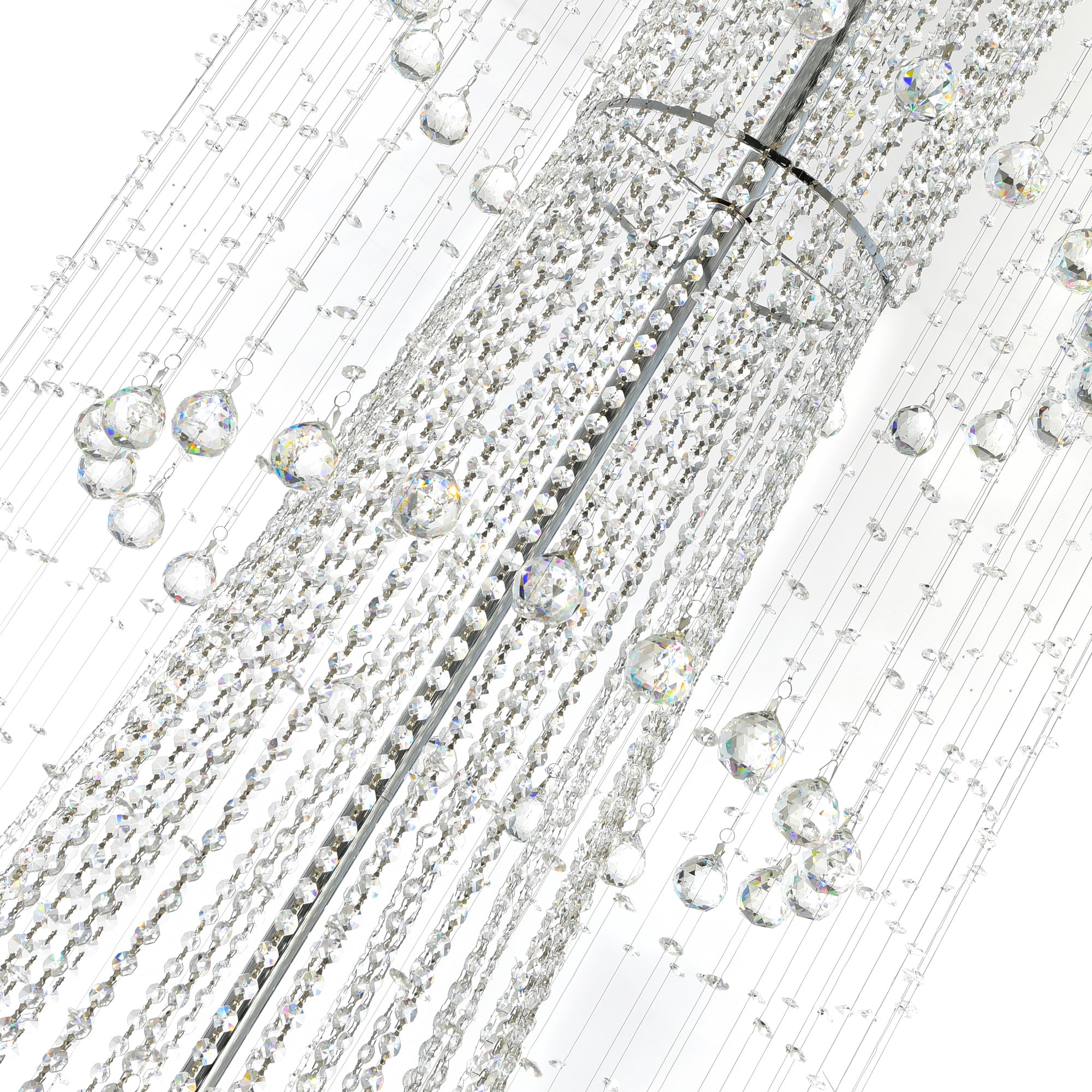 Hallway 32 Light Flush Mount With Chrome Finish