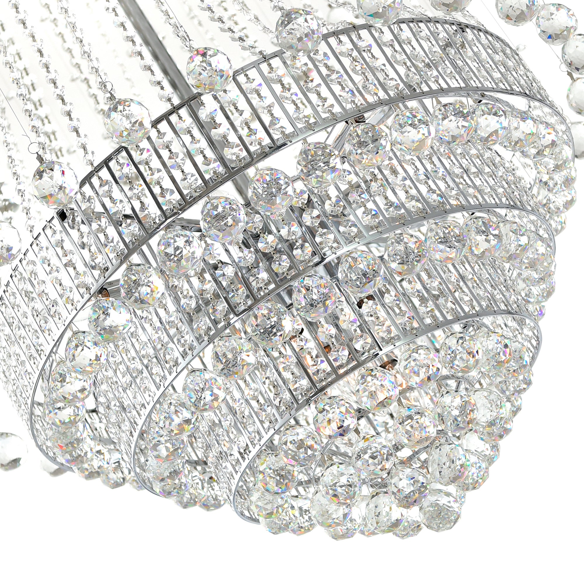 Hallway 32 Light Flush Mount With Chrome Finish