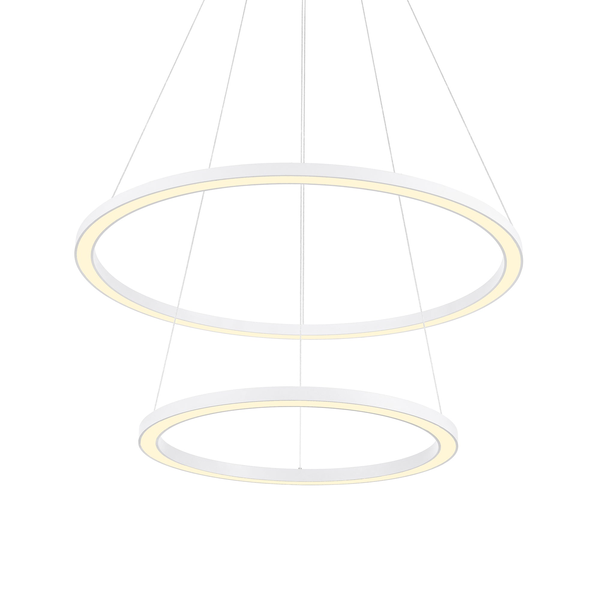 Chalice Integrated LED 24in White Chandelier