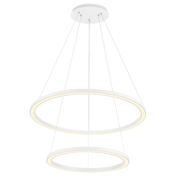 Chalice Integrated LED 24in White Chandelier