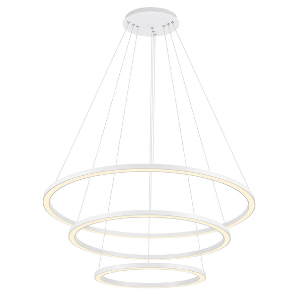 Chalice Integrated LED 31in White Chandelier
