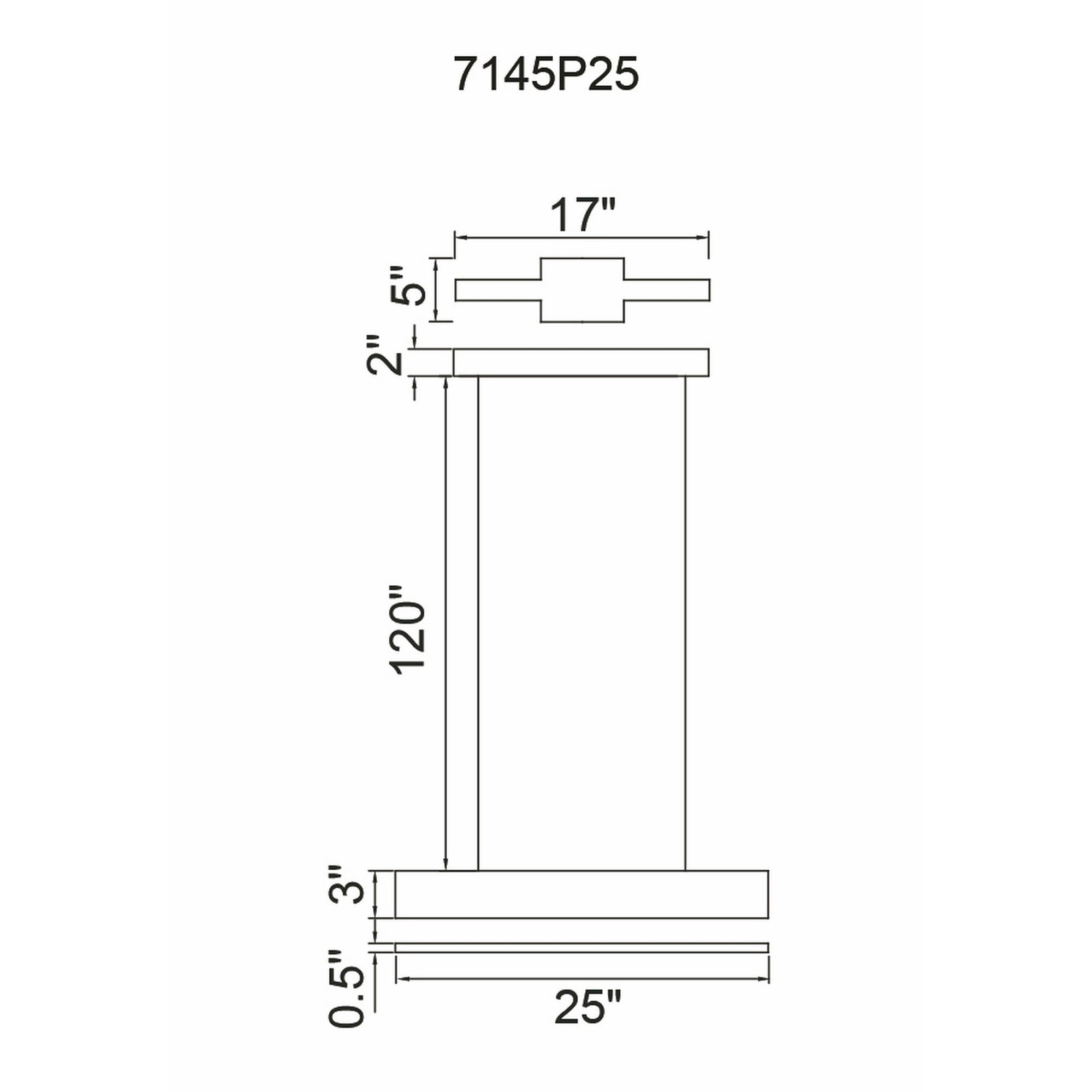 Krista LED Chandelier With Satin Black Finish