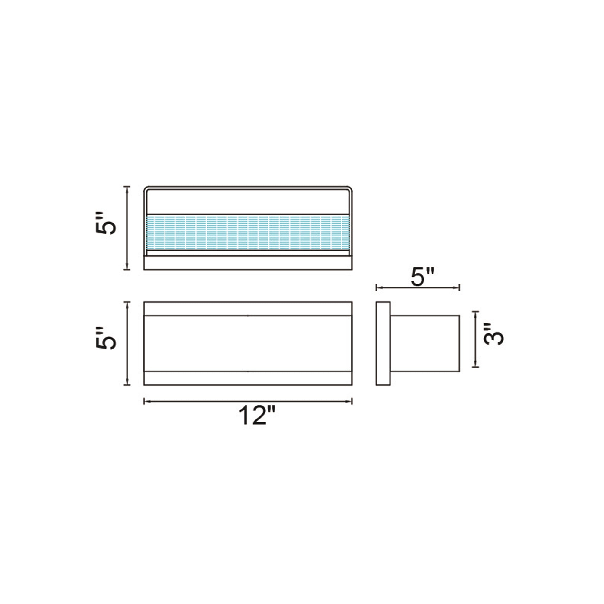 Lilliana Integrated LED 12in White Wall Sconce