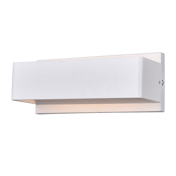 Lilliana Integrated LED 12in White Wall Sconce