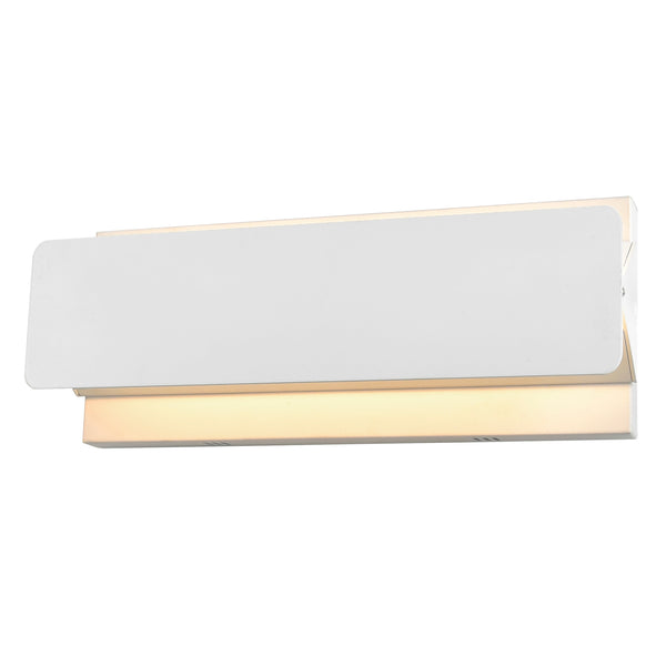 Lilliana Integrated LED 12in Adjustable White Wall Sconce