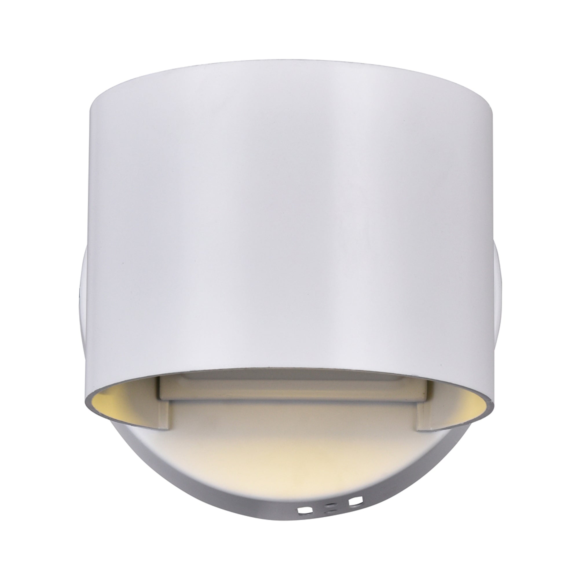 Lilliana Integrated LED Round White Wall Sconce