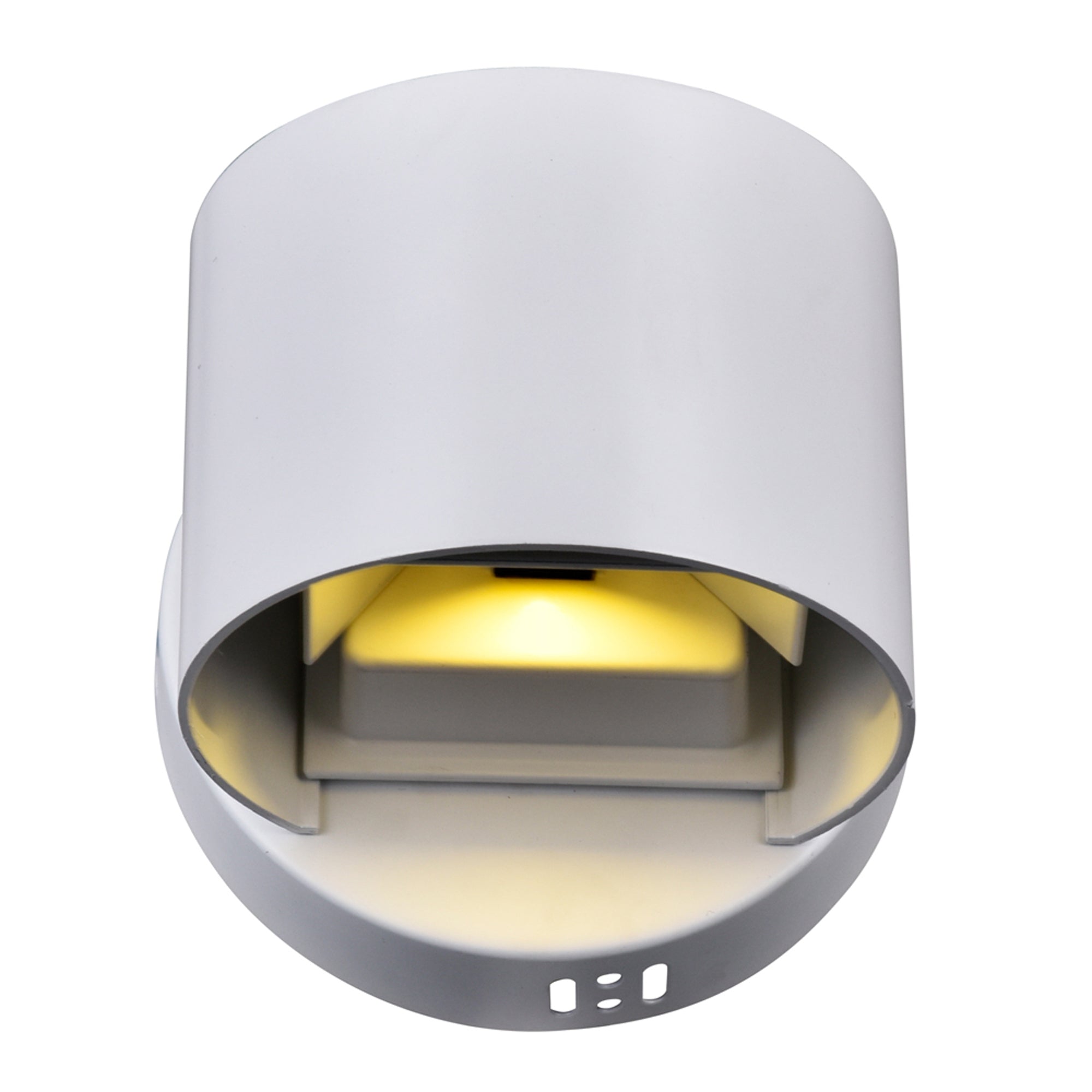 Lilliana Integrated LED Round White Wall Sconce