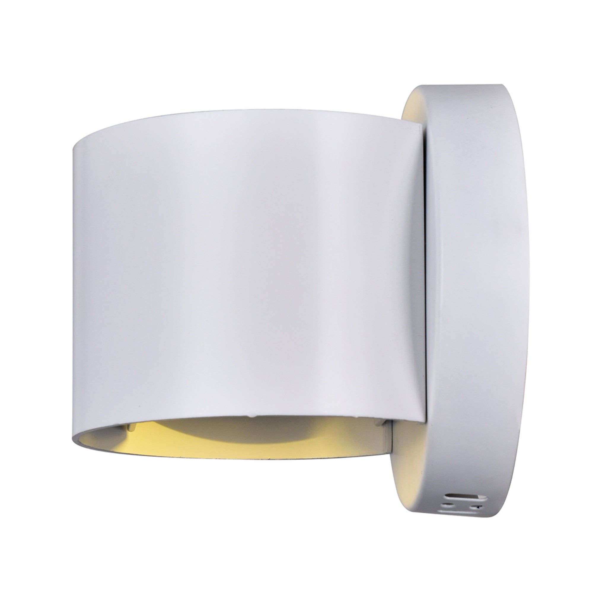 Lilliana Integrated LED Round White Wall Sconce