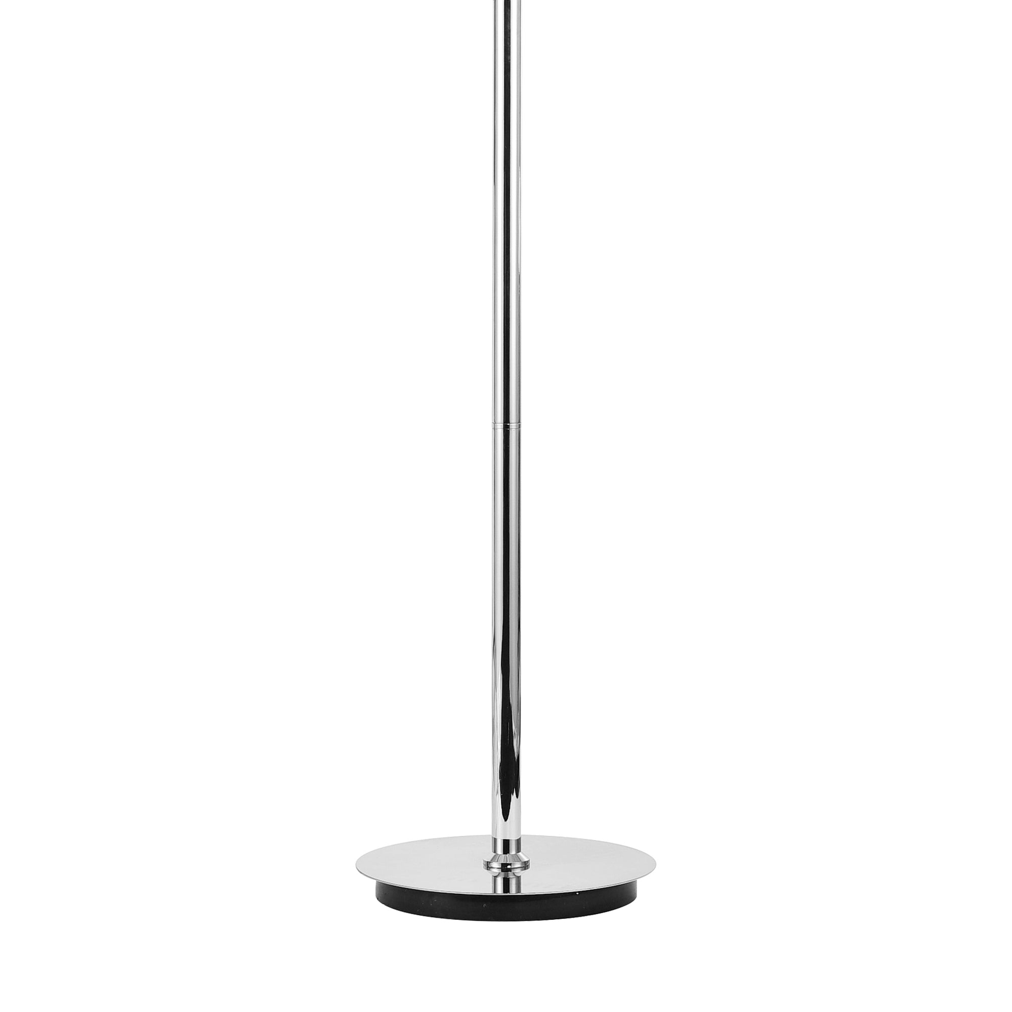 Empire 8 Light 18in Chrome Floor Lamp with Crystals
