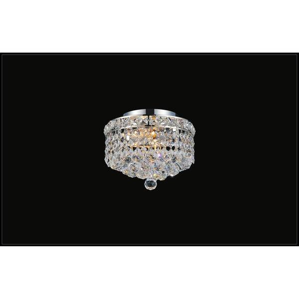 Luminous 2 Light 10in Chrome Flush Mount