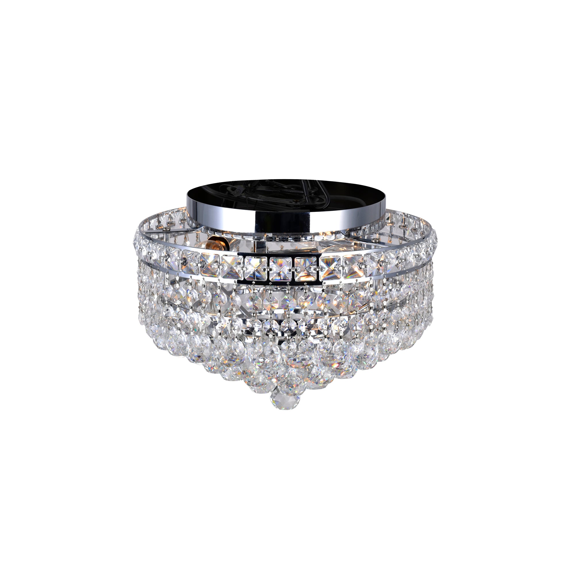 Luminous 3 Light 12in Chrome Flush Mount