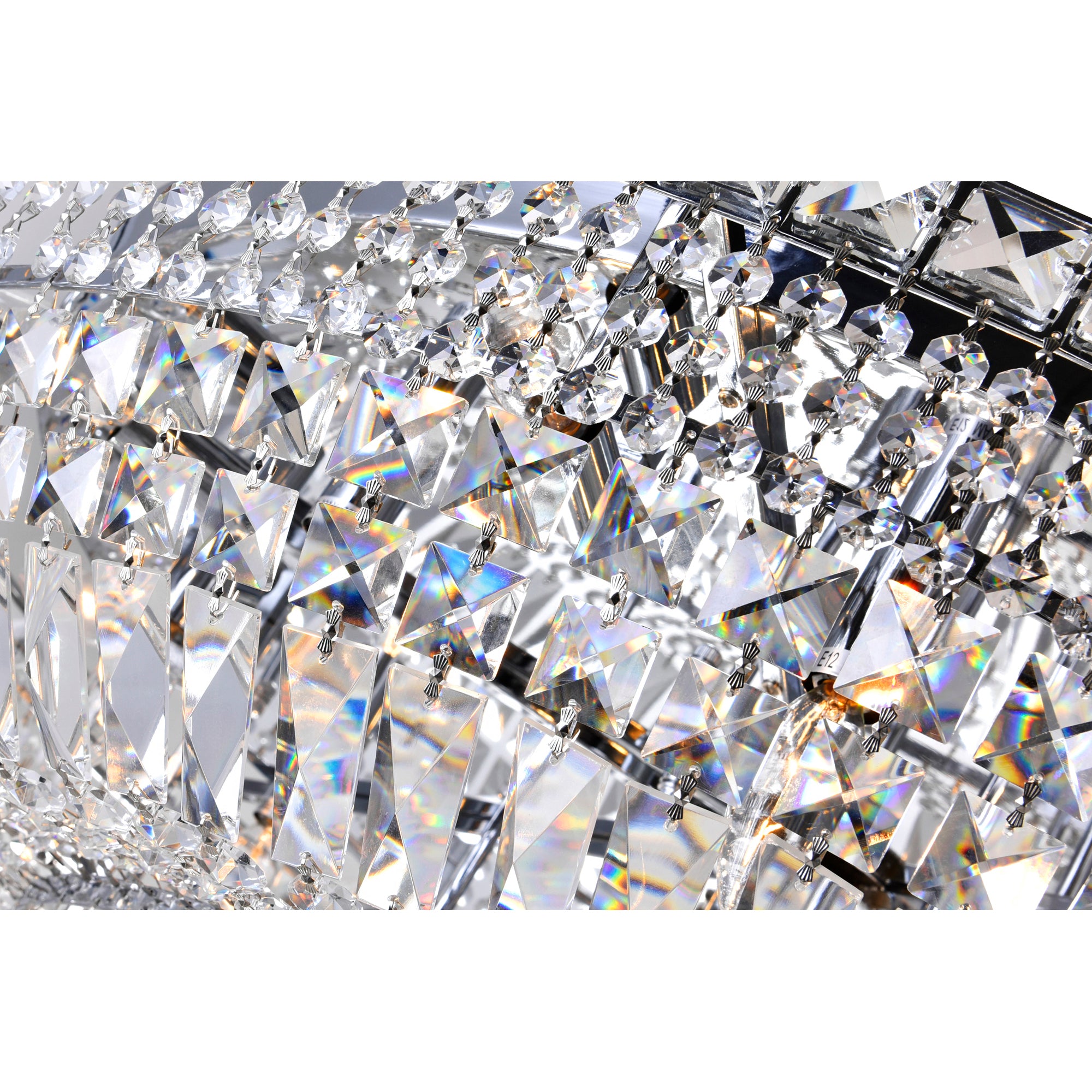 Stefania 21 Light Chrome Flush Mount