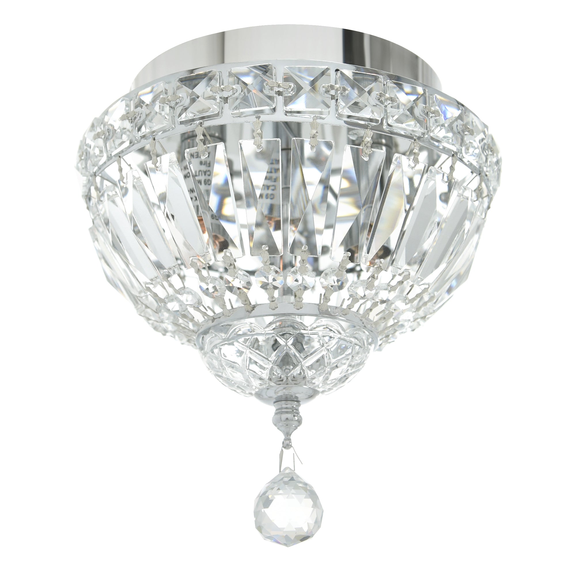 Stefania 2 Light Chrome Flush Mount