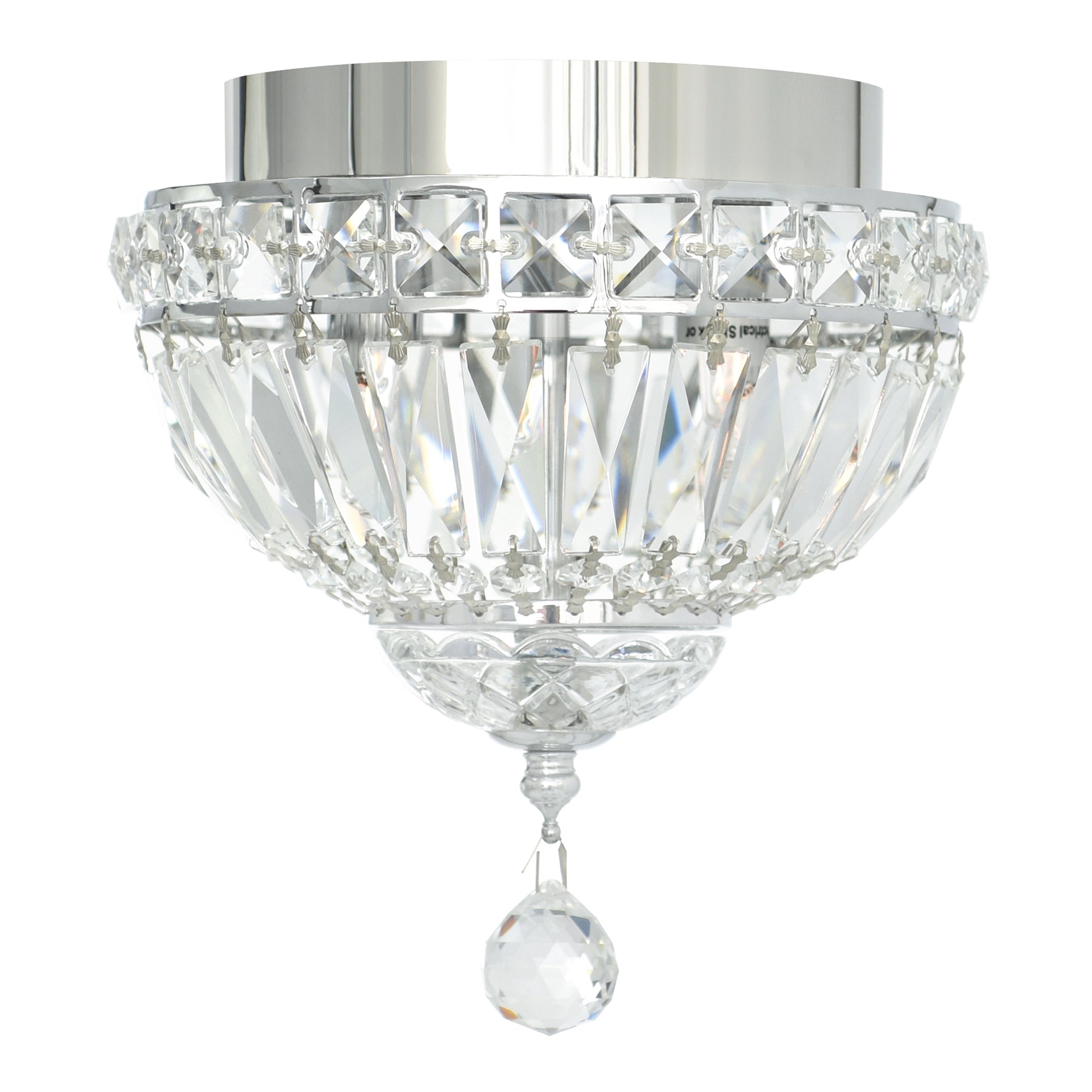 Stefania 2 Light Chrome Flush Mount